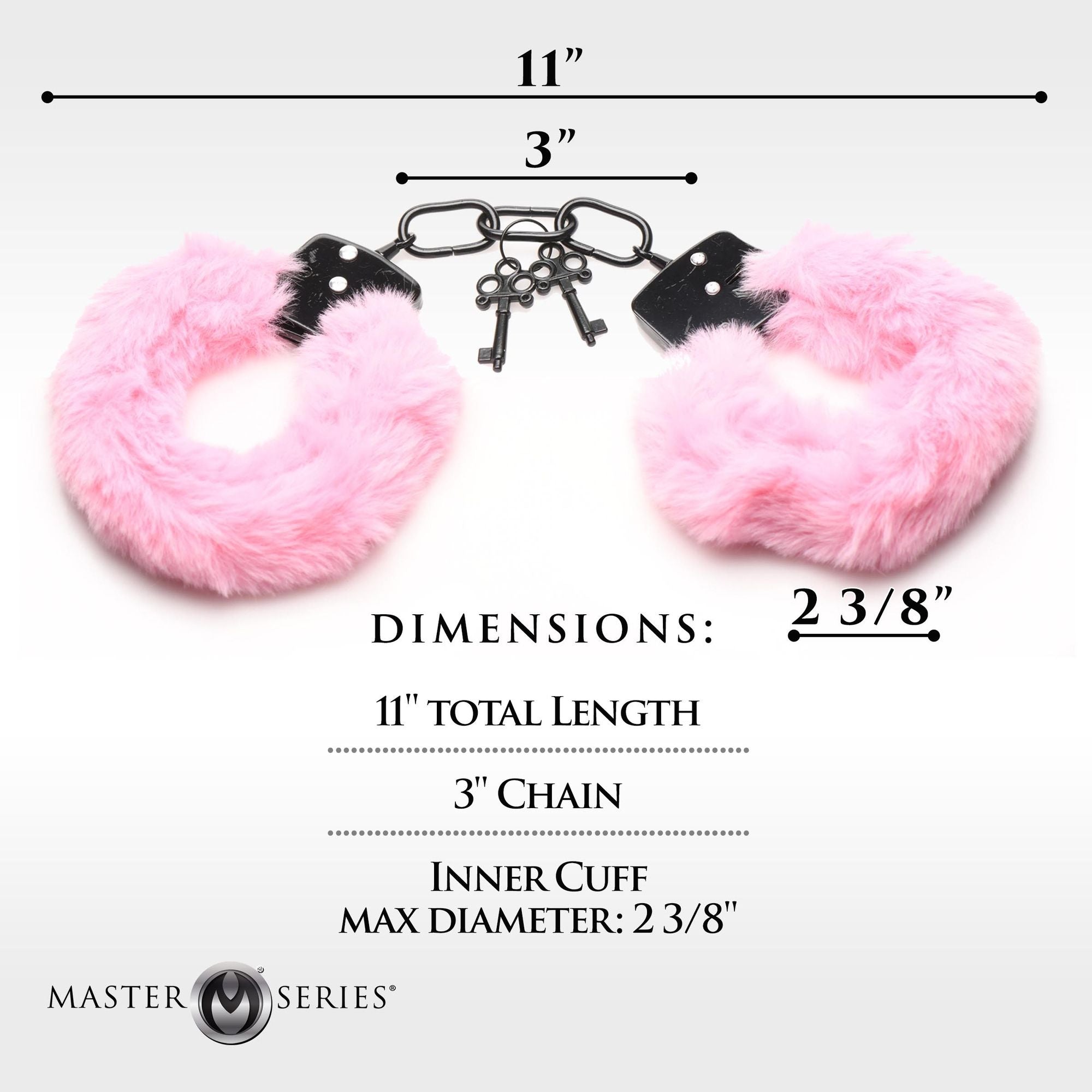 XR Brands - Cuffed in Fur Handboeien - Roze