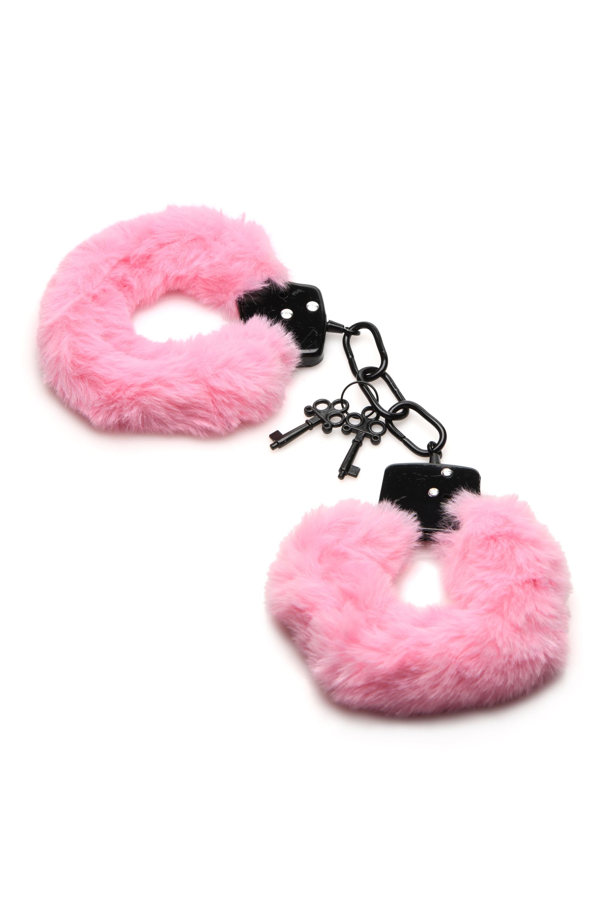 XR Brands - Cuffed in Fur Handboeien - Roze