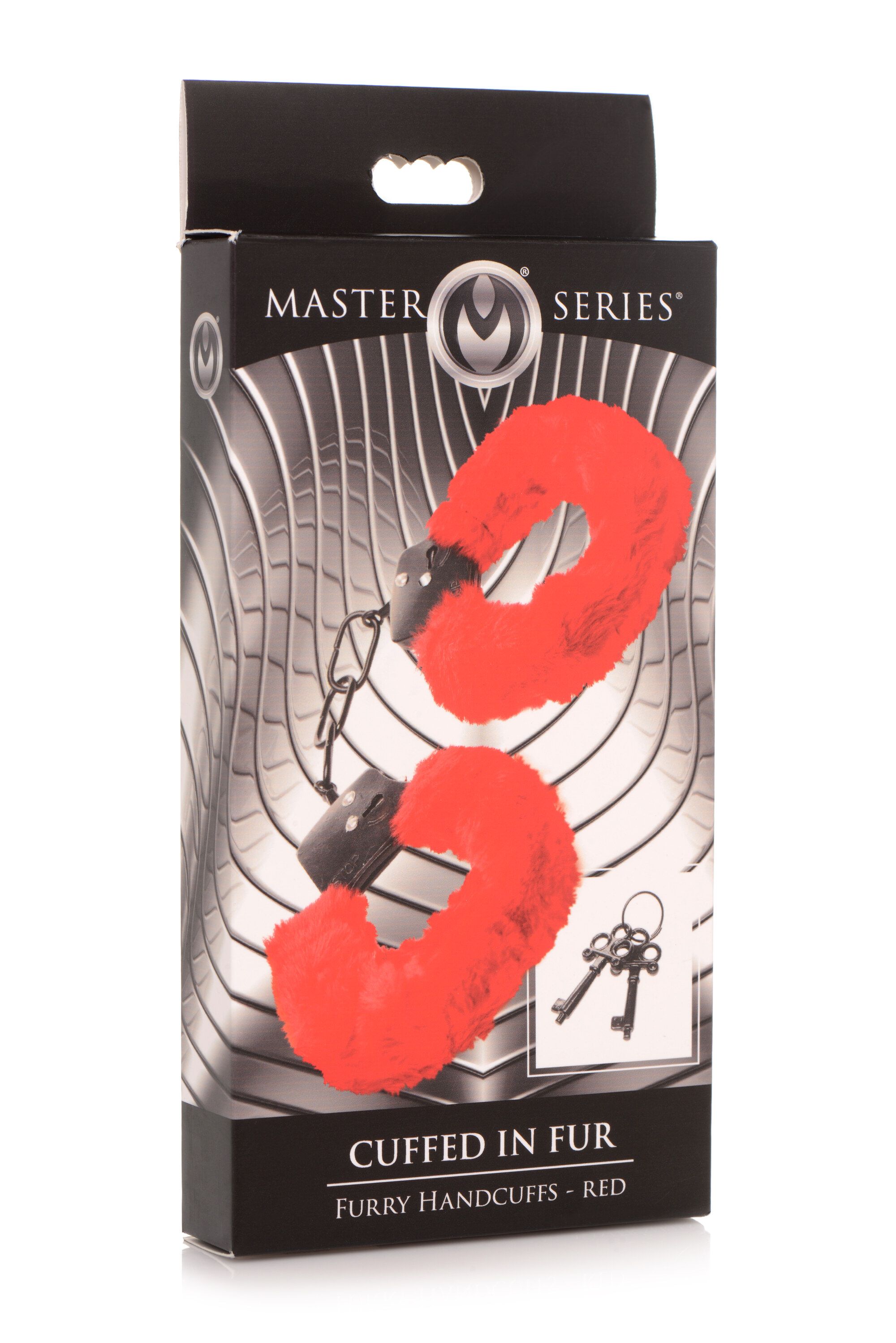 XR Brands - Cuffed In Fur Handboeien - Rood