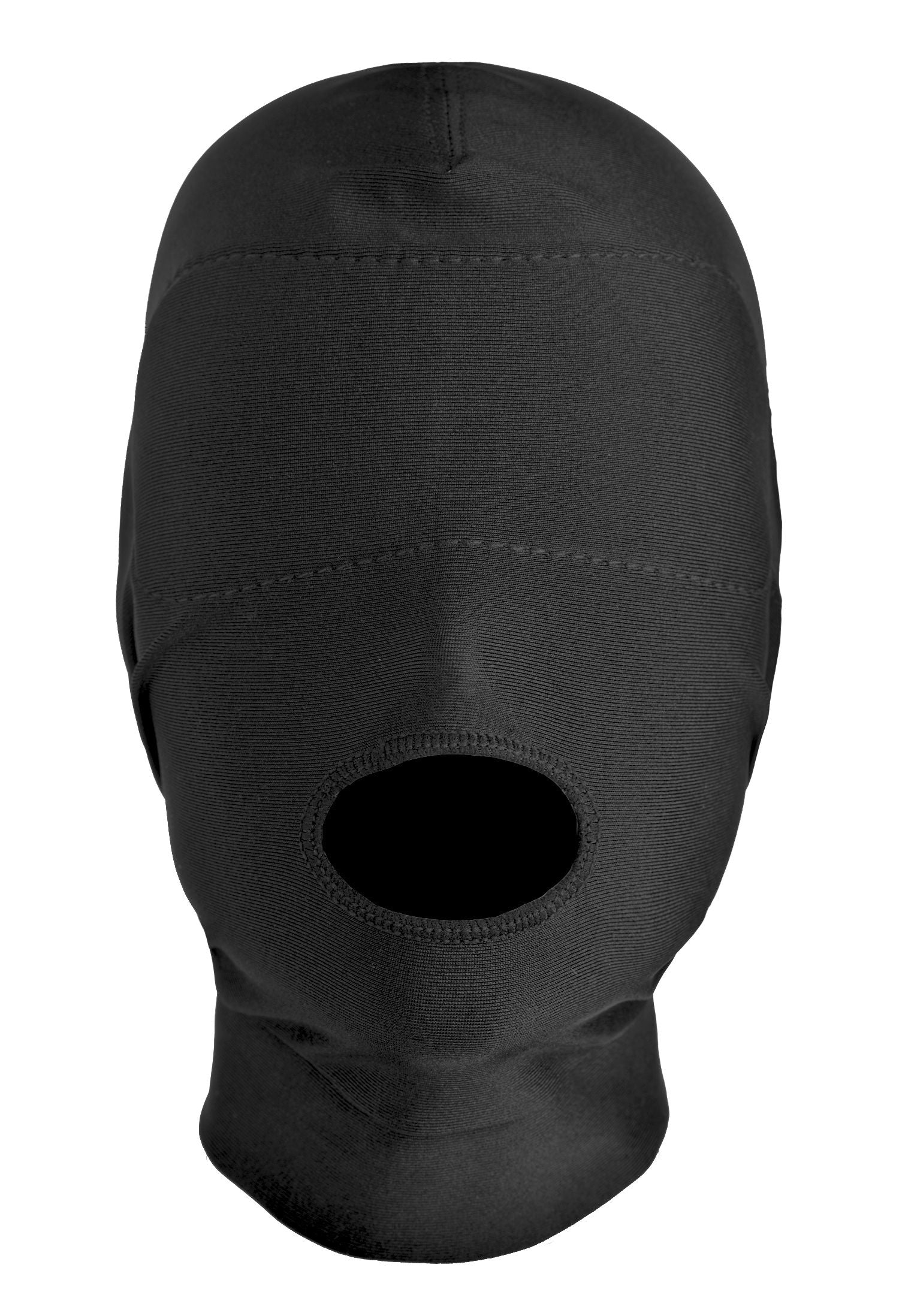XR Brands - Open Mond Masker Met Gewatteerd Oogmasker - Zwart