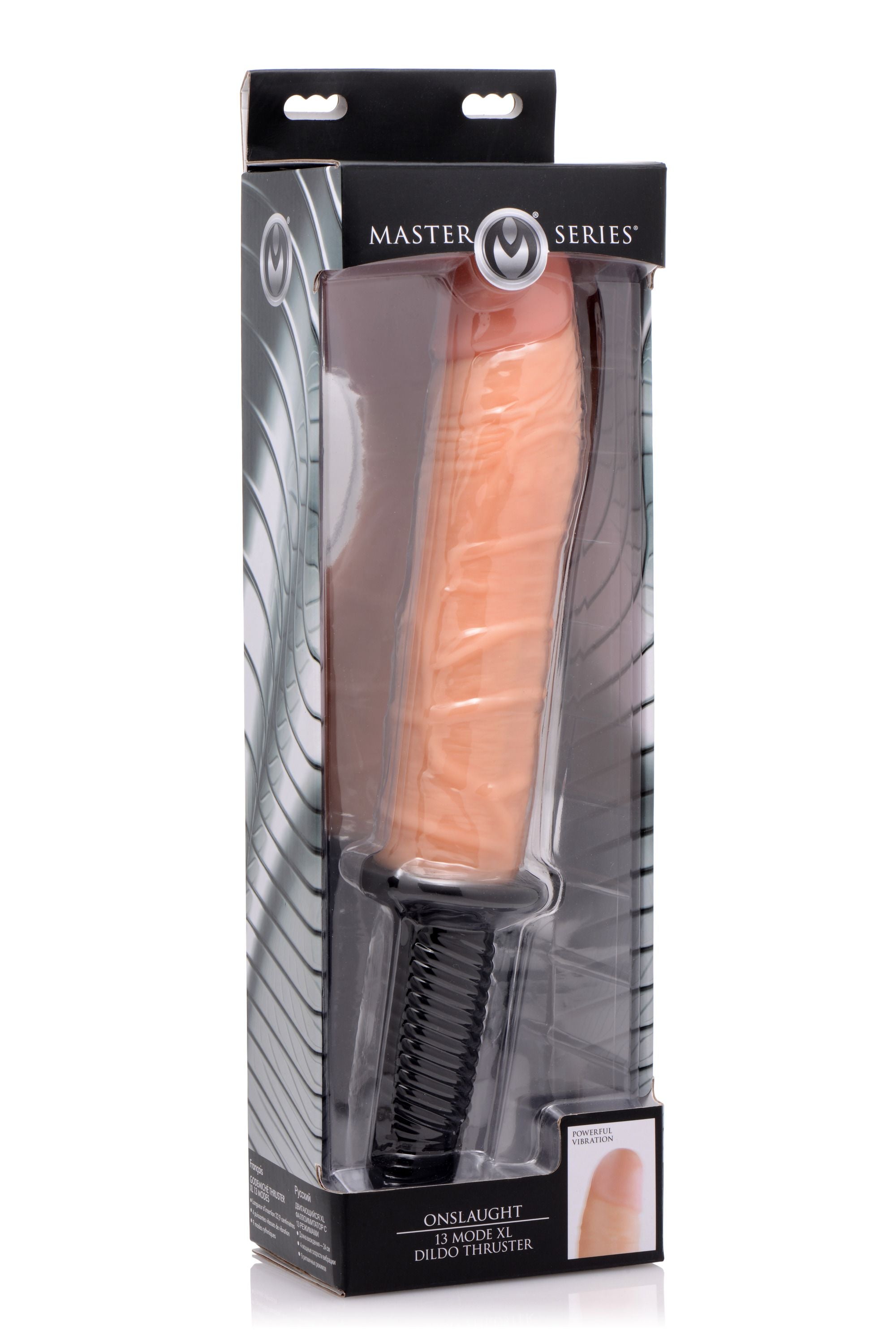 XR Brands - Onslaught 13 Mode XL Flesh Dildo - Beige