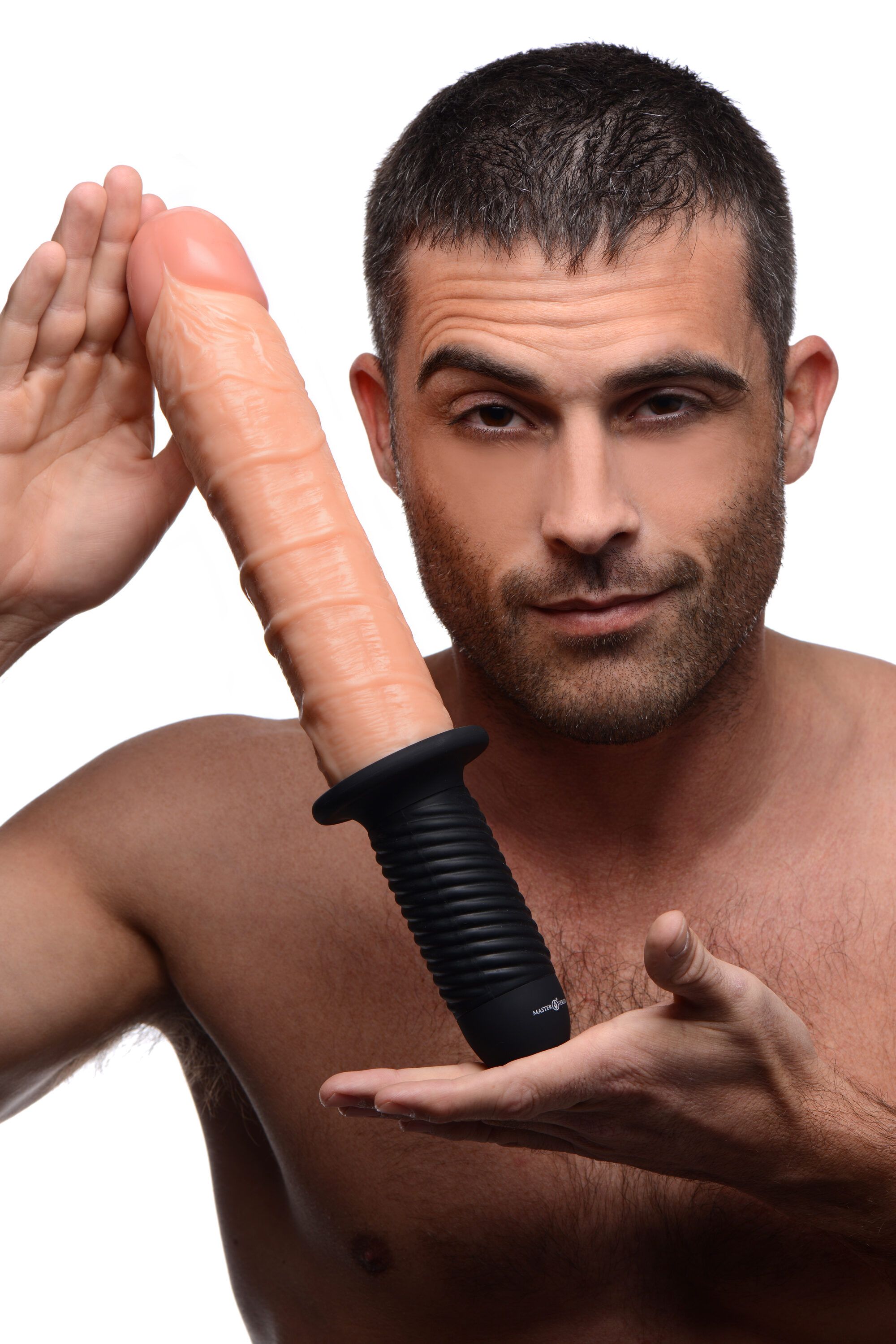 XR Brands - Onslaught 13 Mode XL Flesh Dildo - Beige