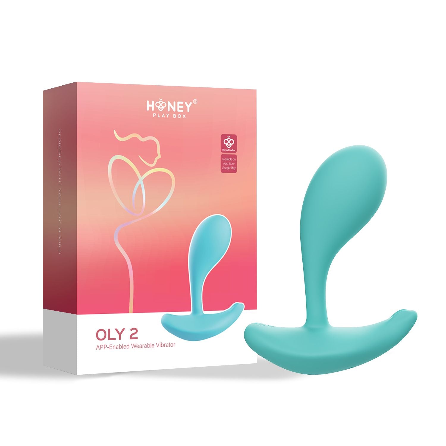 HoneyPlayBox - OLY 2 App-gestuurde Draagbare Clitoris- & G-spot Vibrator -