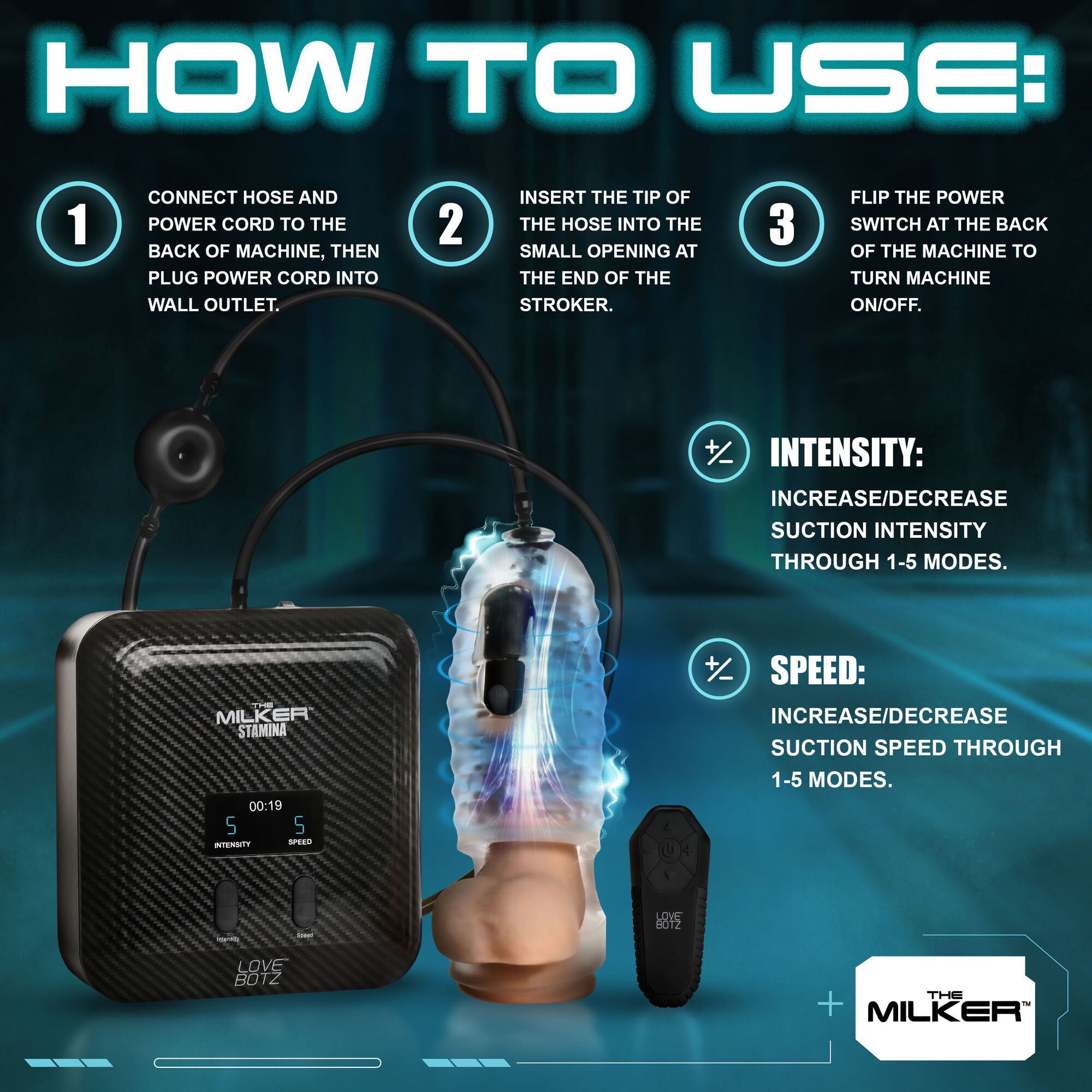 XR Brands - The Milker Stamina - Zwart