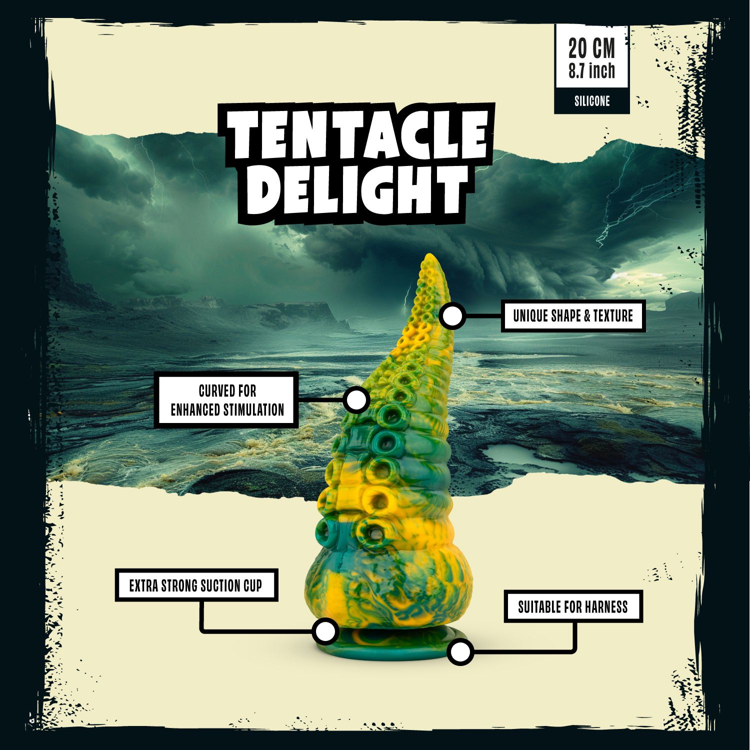 Mythical Mates - Tentacle Delight Groen &amp; Geel