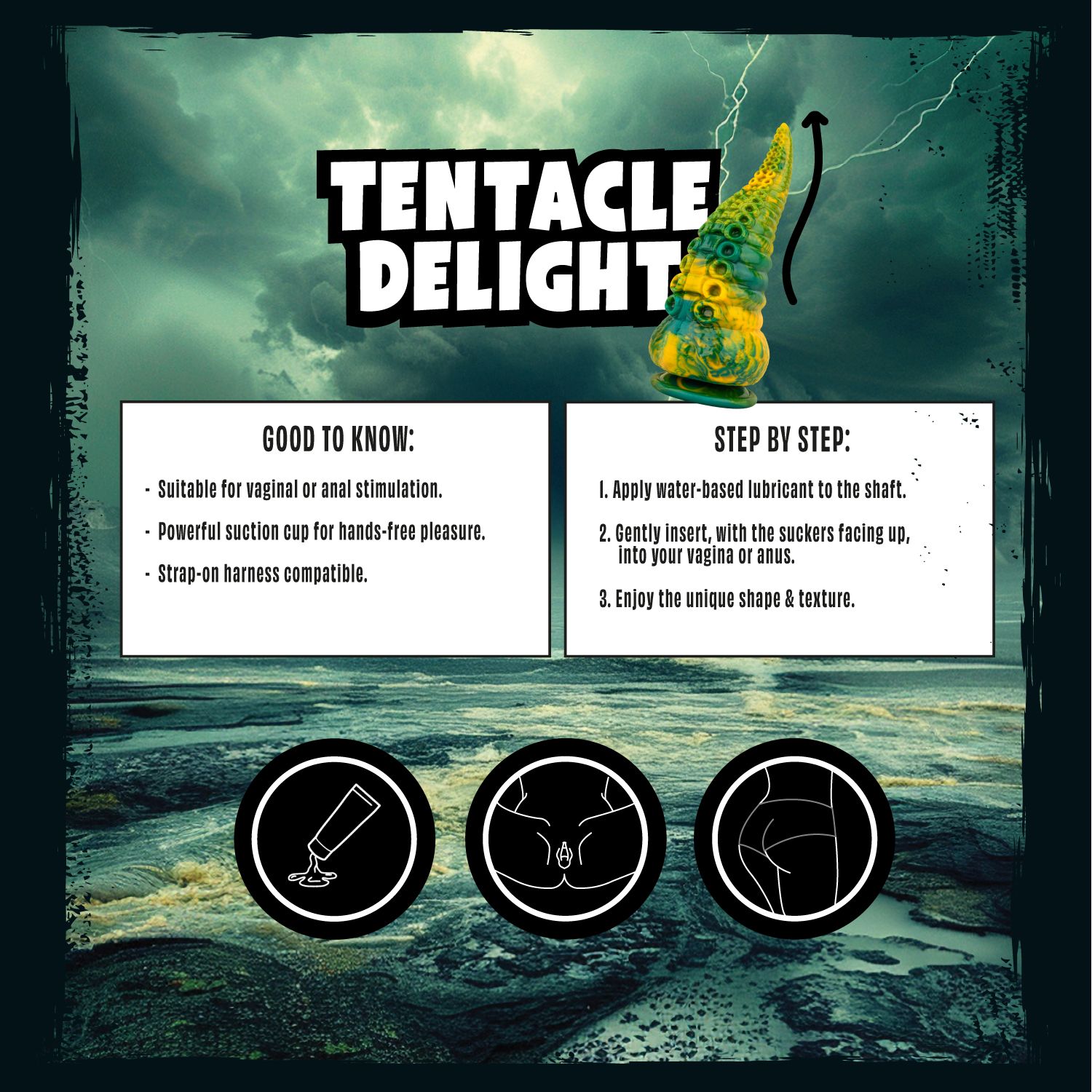 Mythical Mates - Tentacle Delight Groen &amp; Geel