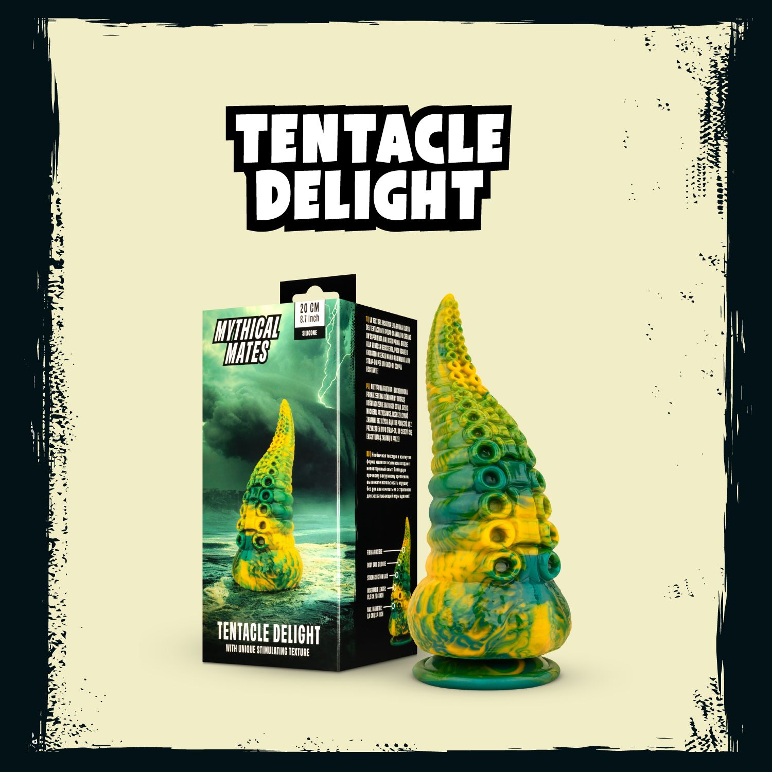 Mythical Mates - Tentacle Delight Groen &amp; Geel