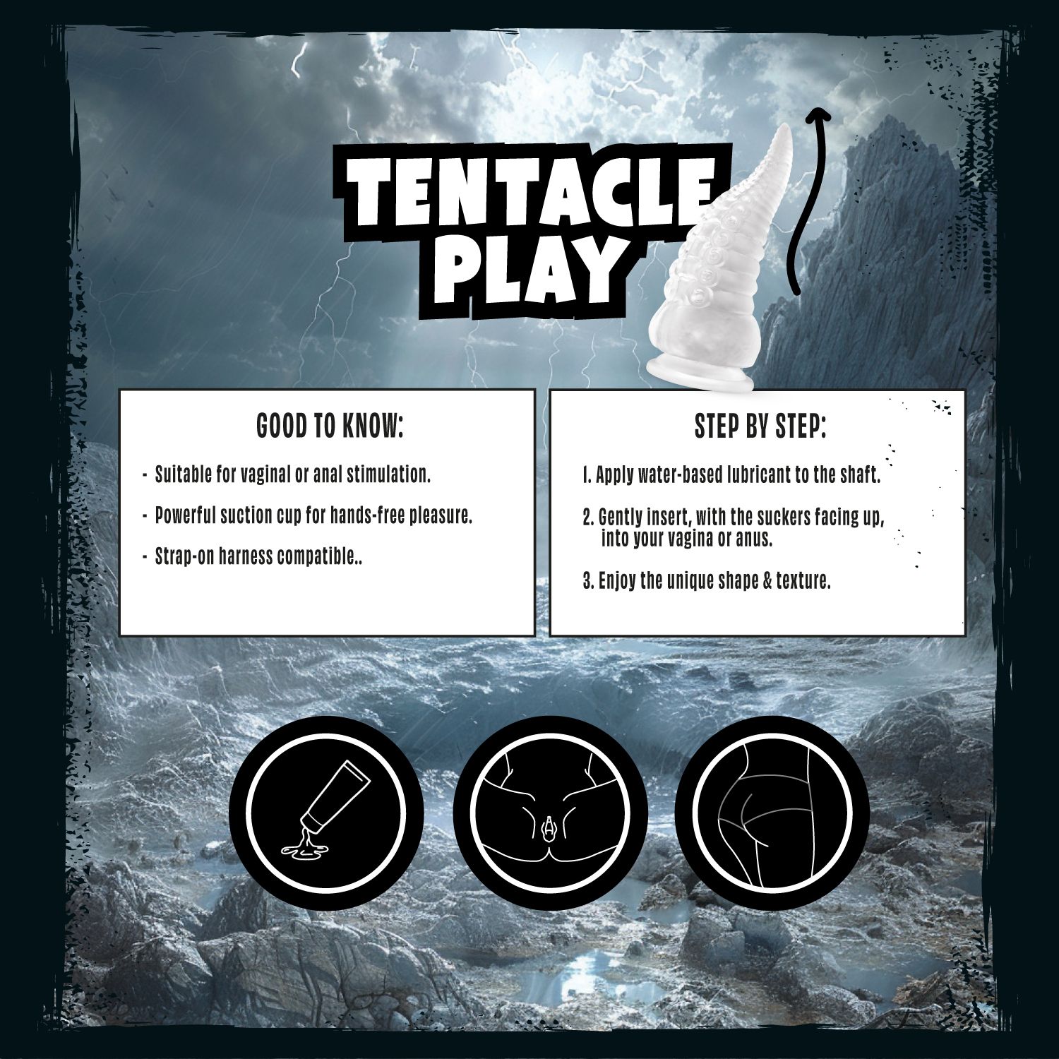 Mythical Mates - Tentakelspeelgoed Jelly Dildo - 20 cm