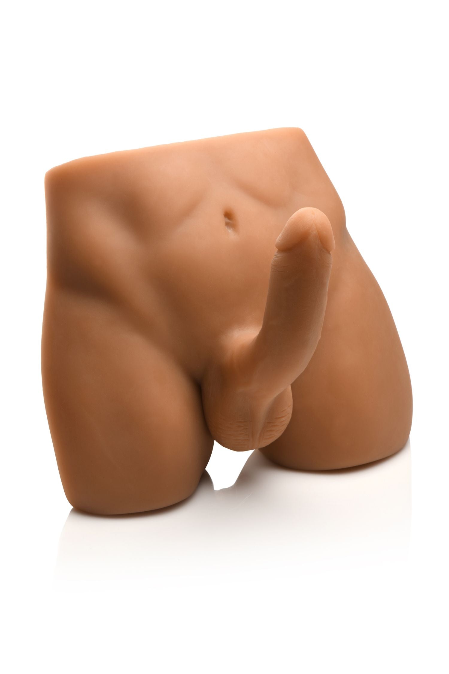 JOCK - Ass Masturbator met Positioneerbare Dildo - Mediumkleurig