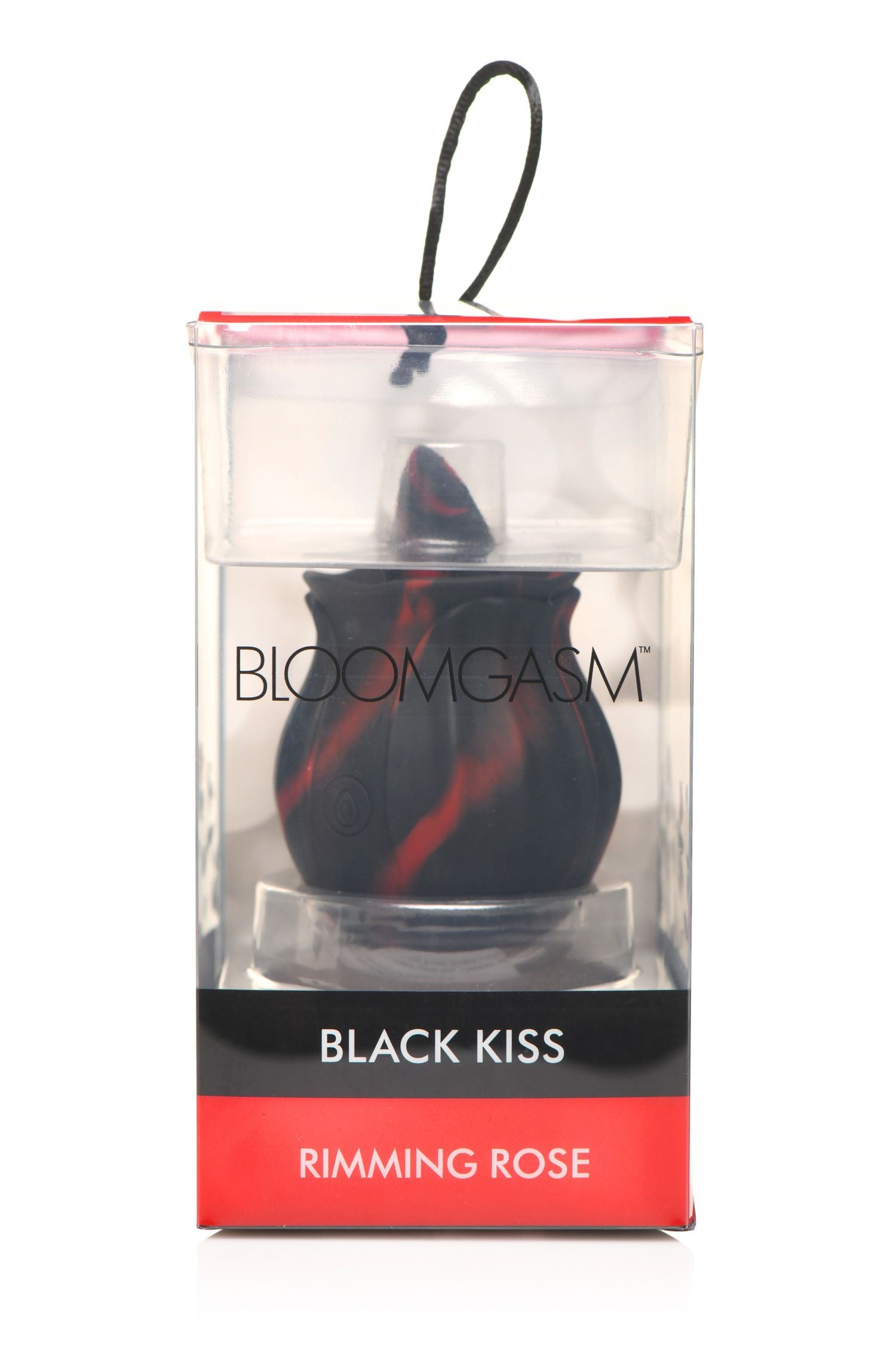 BLOOMGASM - Black Kiss Rimmende Roos Vibrator - Rood/Zwart