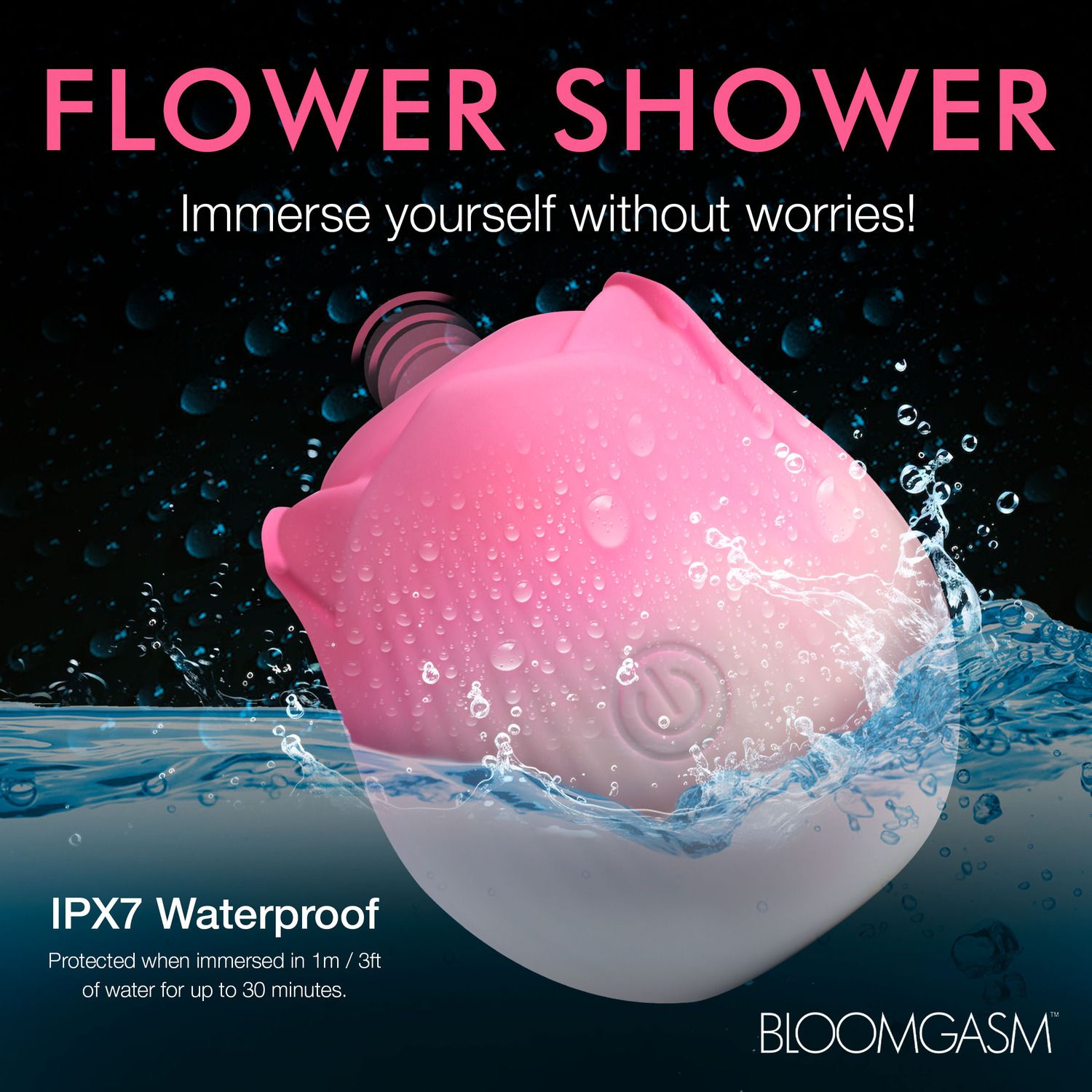 BLOOMGASM - Pulsing Petals Stimulator Tapfunctie Roos - Roze