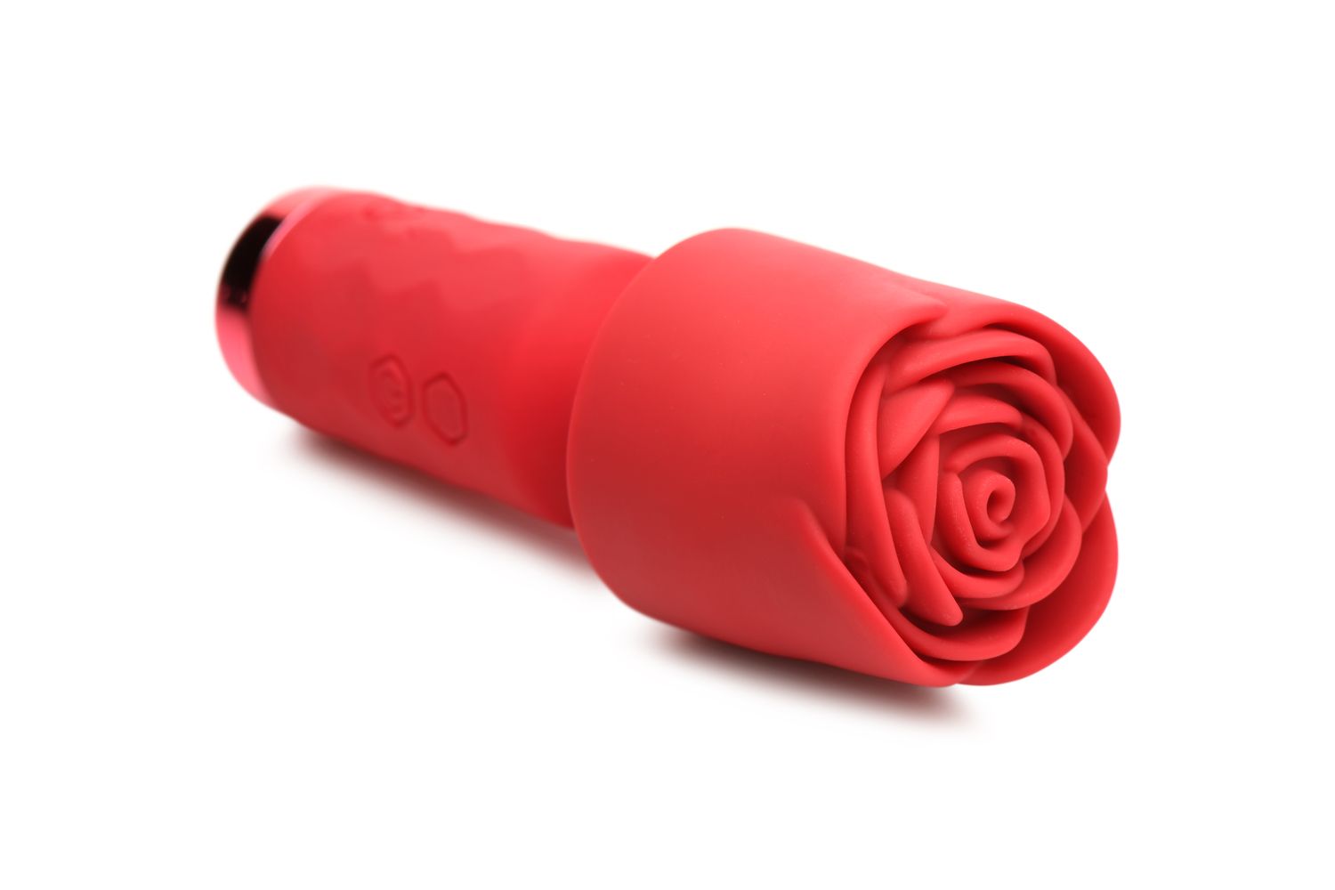 BLOOMGASM - Pleasure Rose Mini Wand Vibrator - Rood