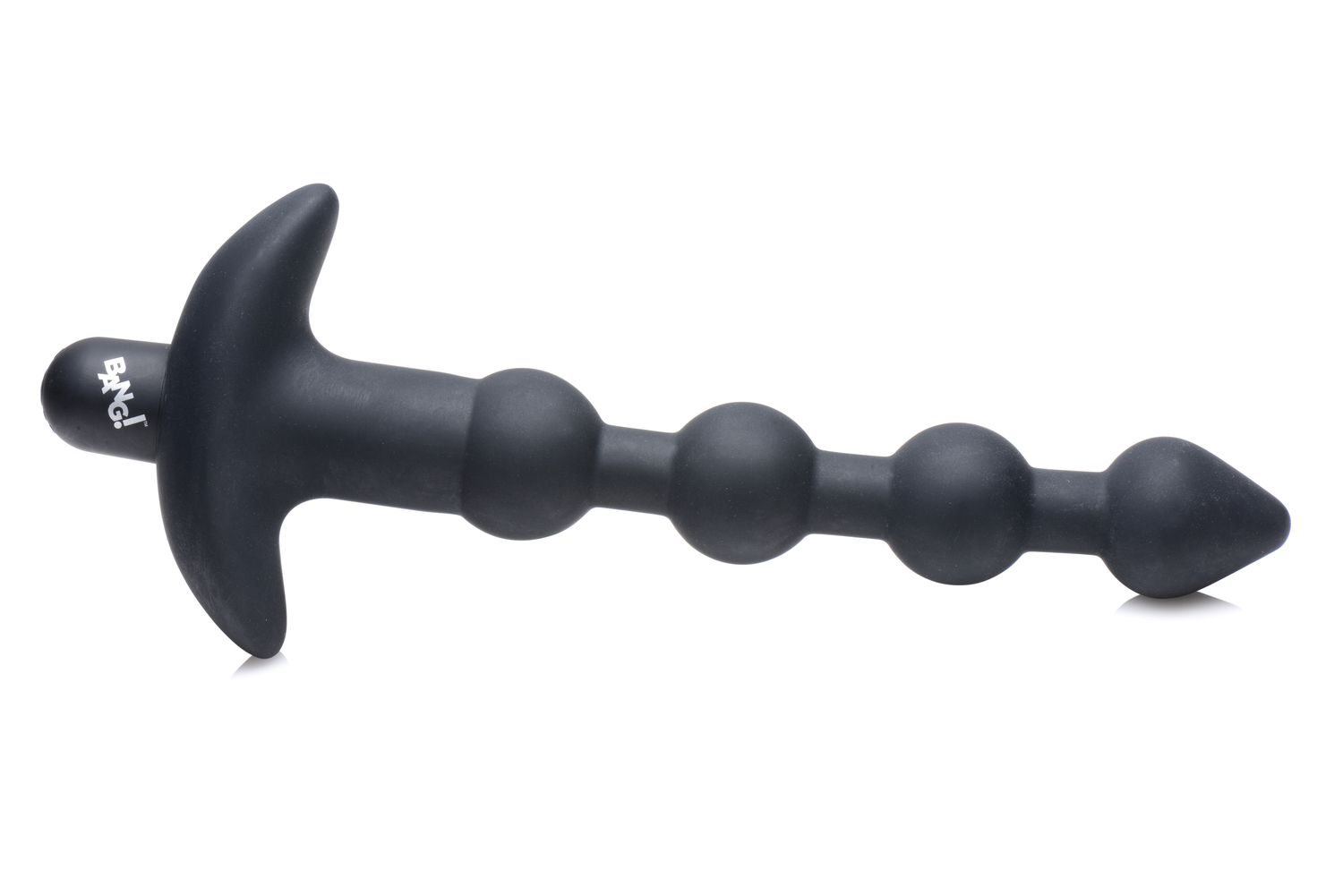 BANG! - 28X Vibrerende Silicone Anaalkralen met Afstandsbediening - Zwart