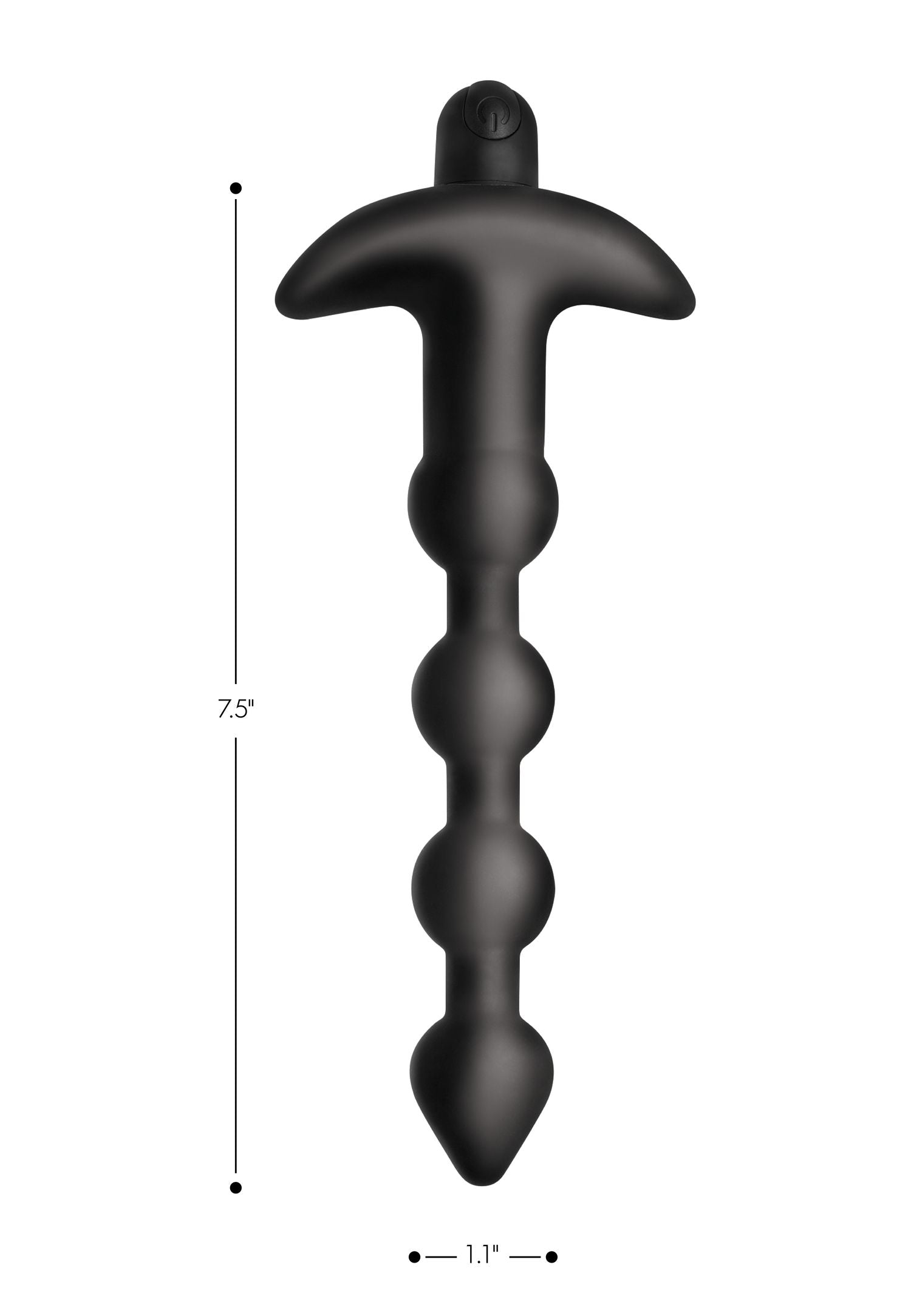 BANG! - 28X Vibrerende Silicone Anaalkralen met Afstandsbediening - Zwart