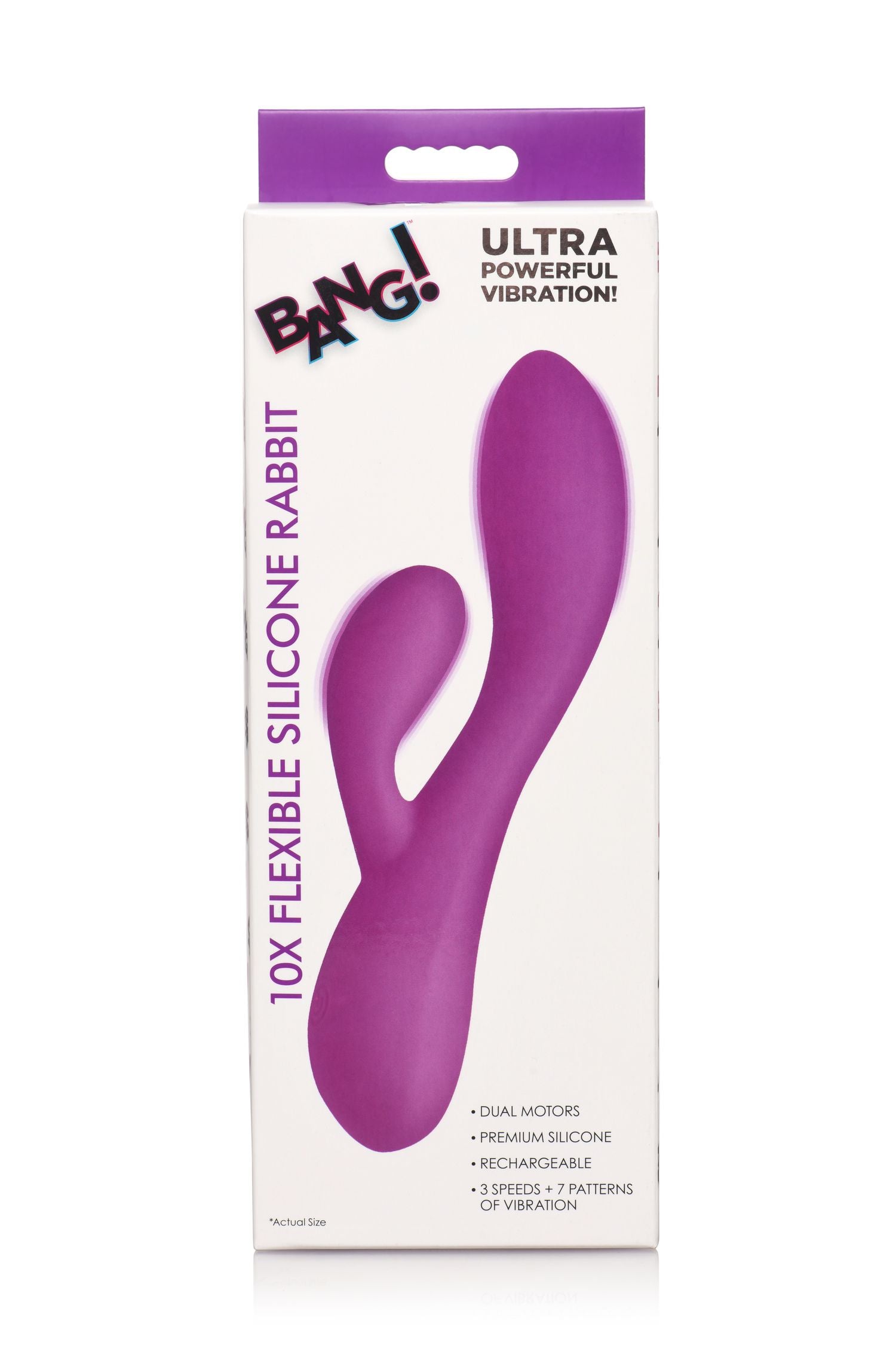 BANG! - Flexibele Rabbit Vibrator Duo Stimulatie - Paars