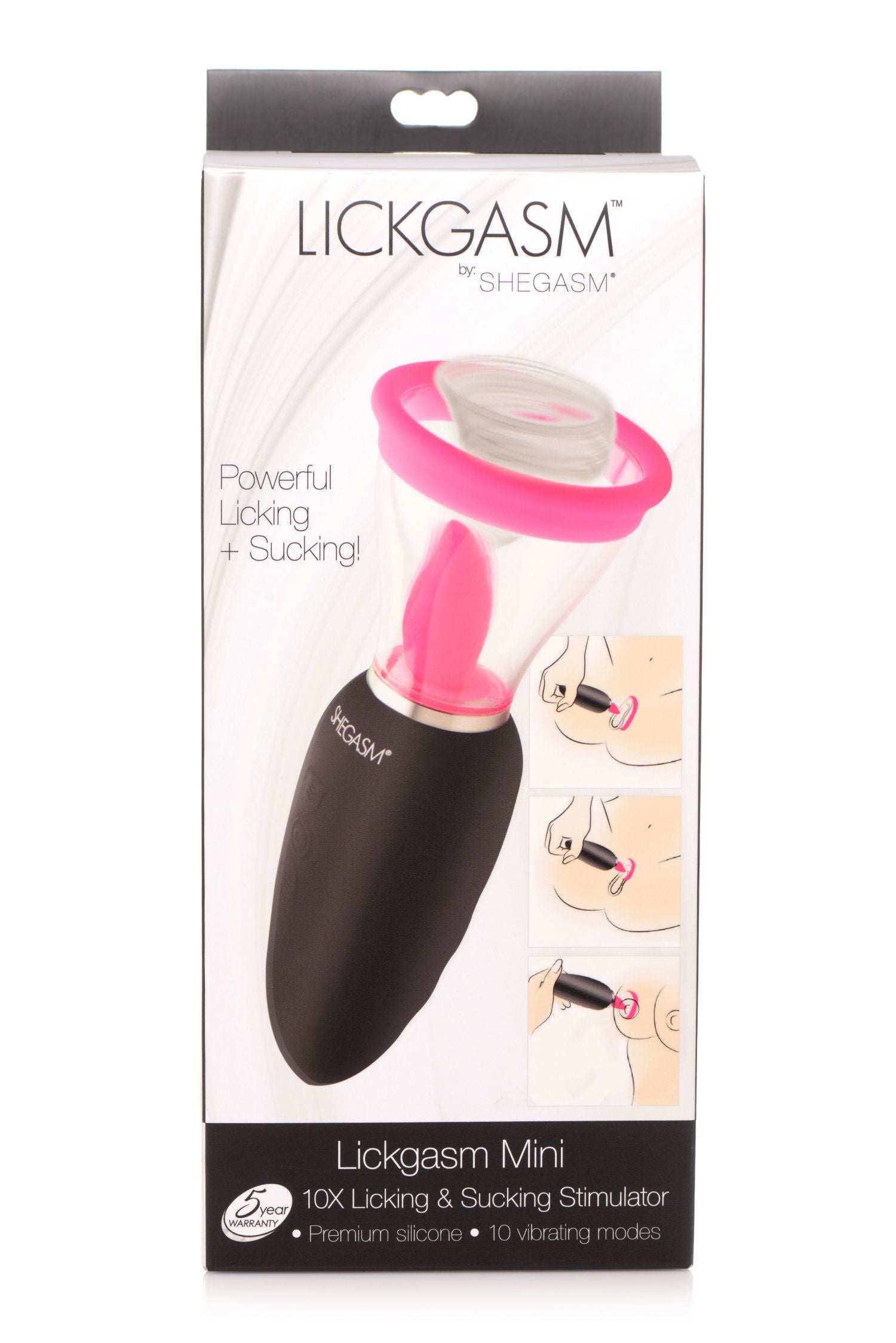 LICKGASM - Mini Stimulator Zuigen, Likken & Vibratie