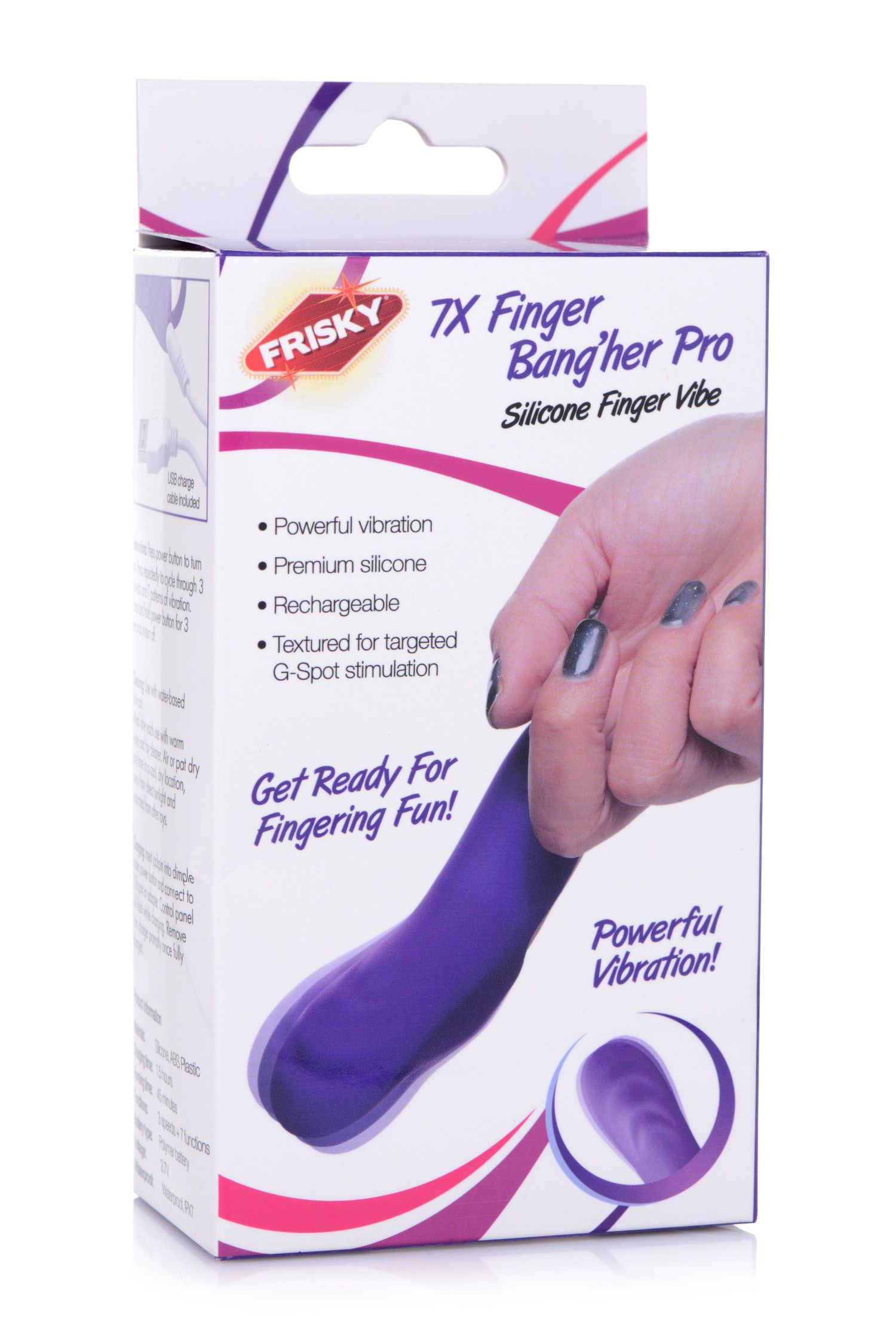 FRISKY - Finger Bang Her Pro Vingervibrator - Paars