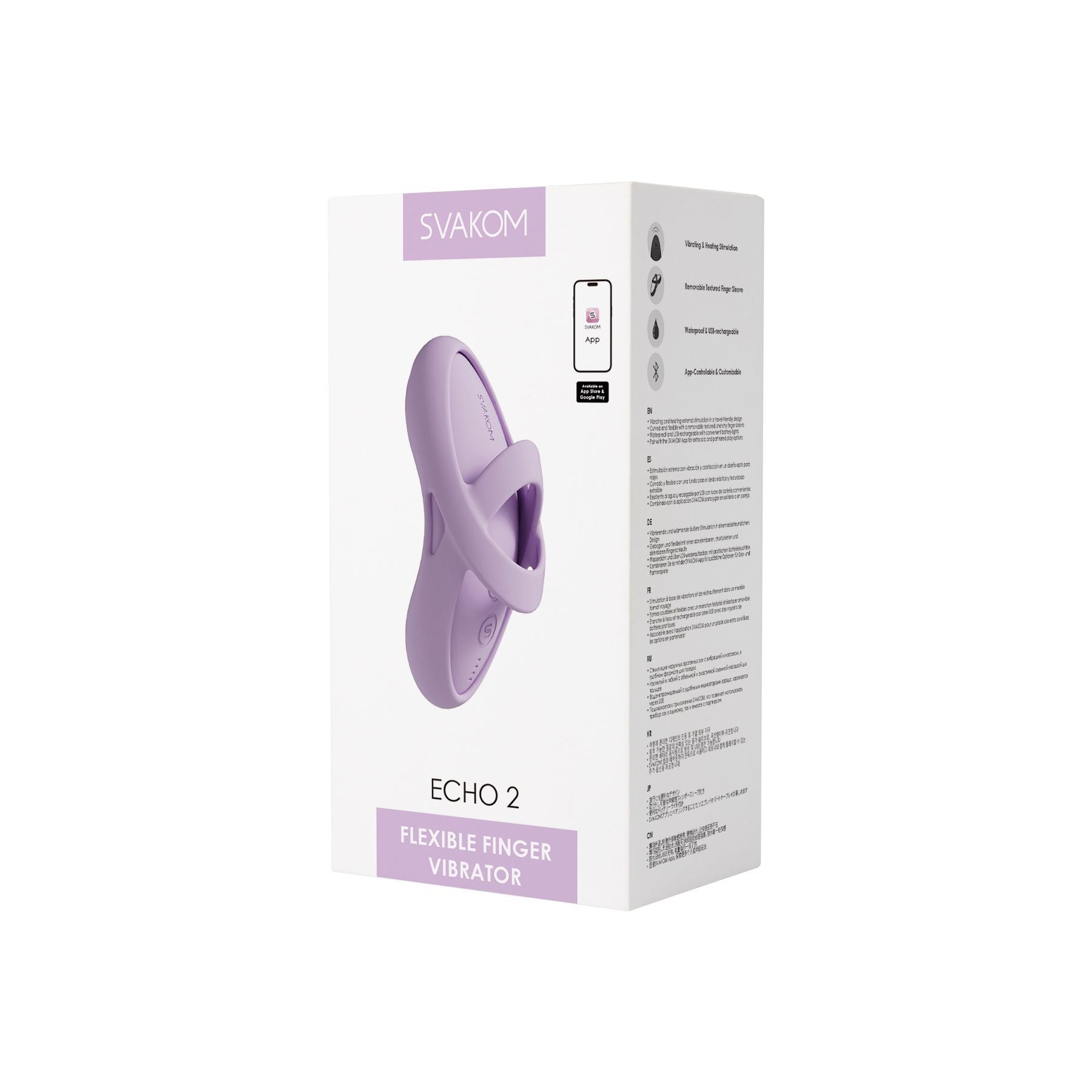SVAKOM- Echo 2 Vingervibrator - Pink Lilac