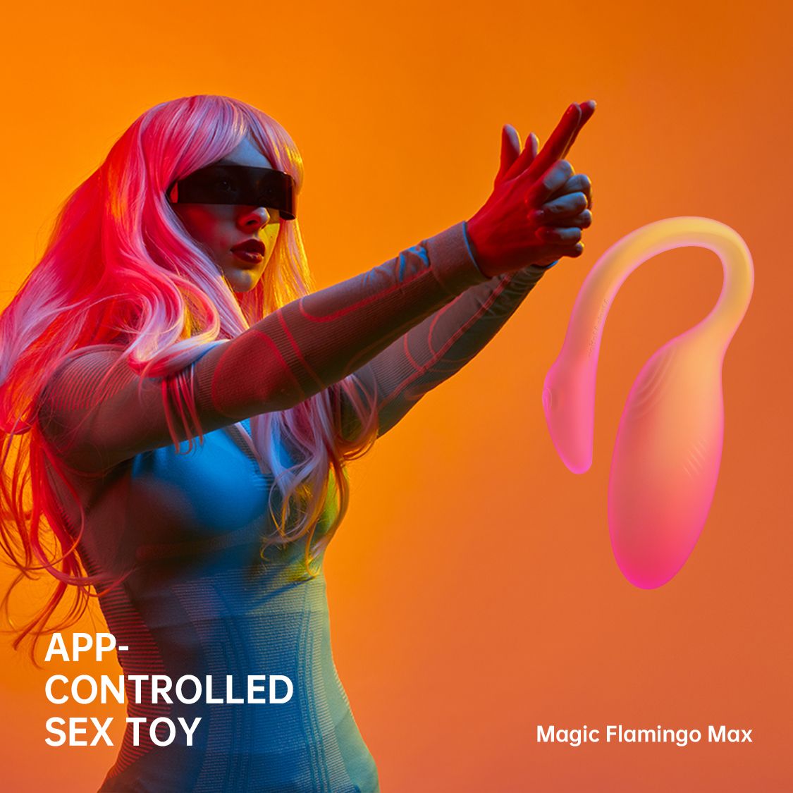 Magic Motion - Flamingo Max Vibrerend Ei en Kegeltrainer in 1  - Oranje