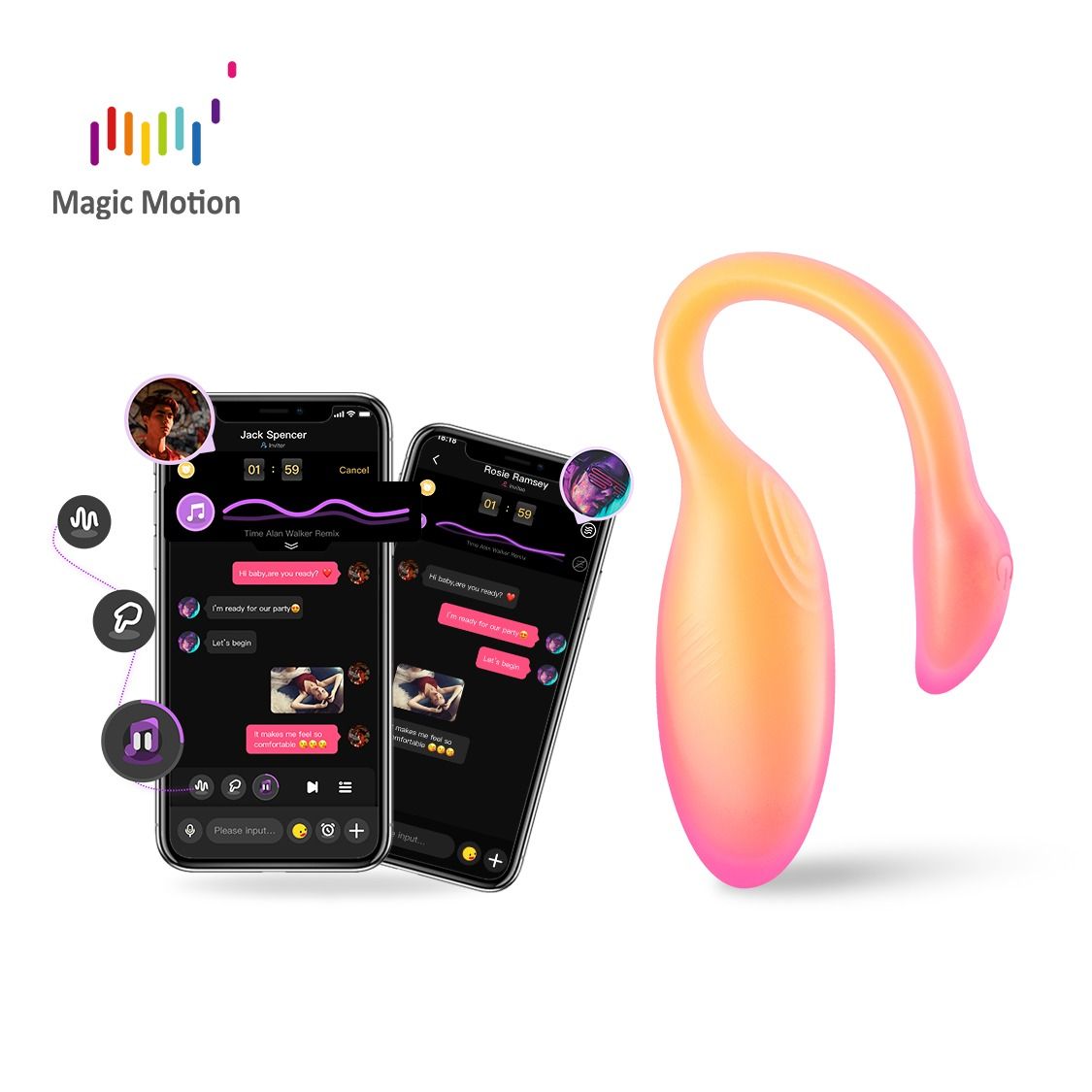 Magic Motion - Flamingo Max Vibrerend Ei en Kegeltrainer in 1  - Oranje