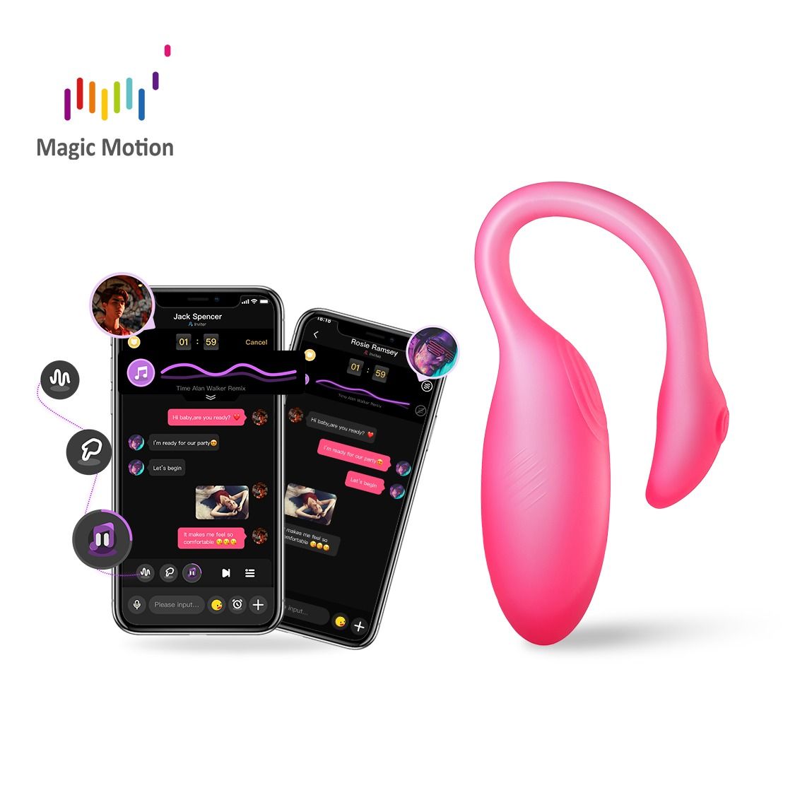 Magic Motion - Flamingo Max Vibrerend Ei en Kegeltrainer in 1 - Roze