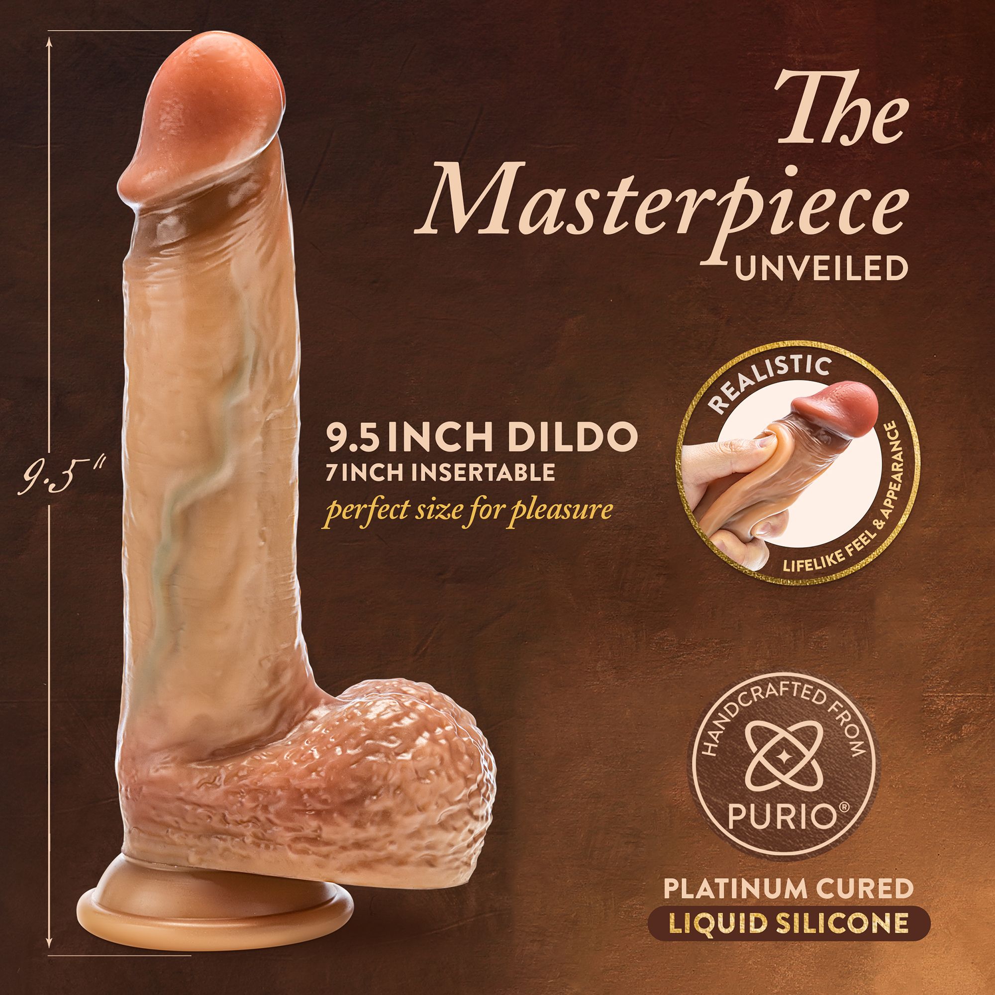 Blush - Renaissance Raphael Dildo met Schuivende Voorhuid - 24 cm