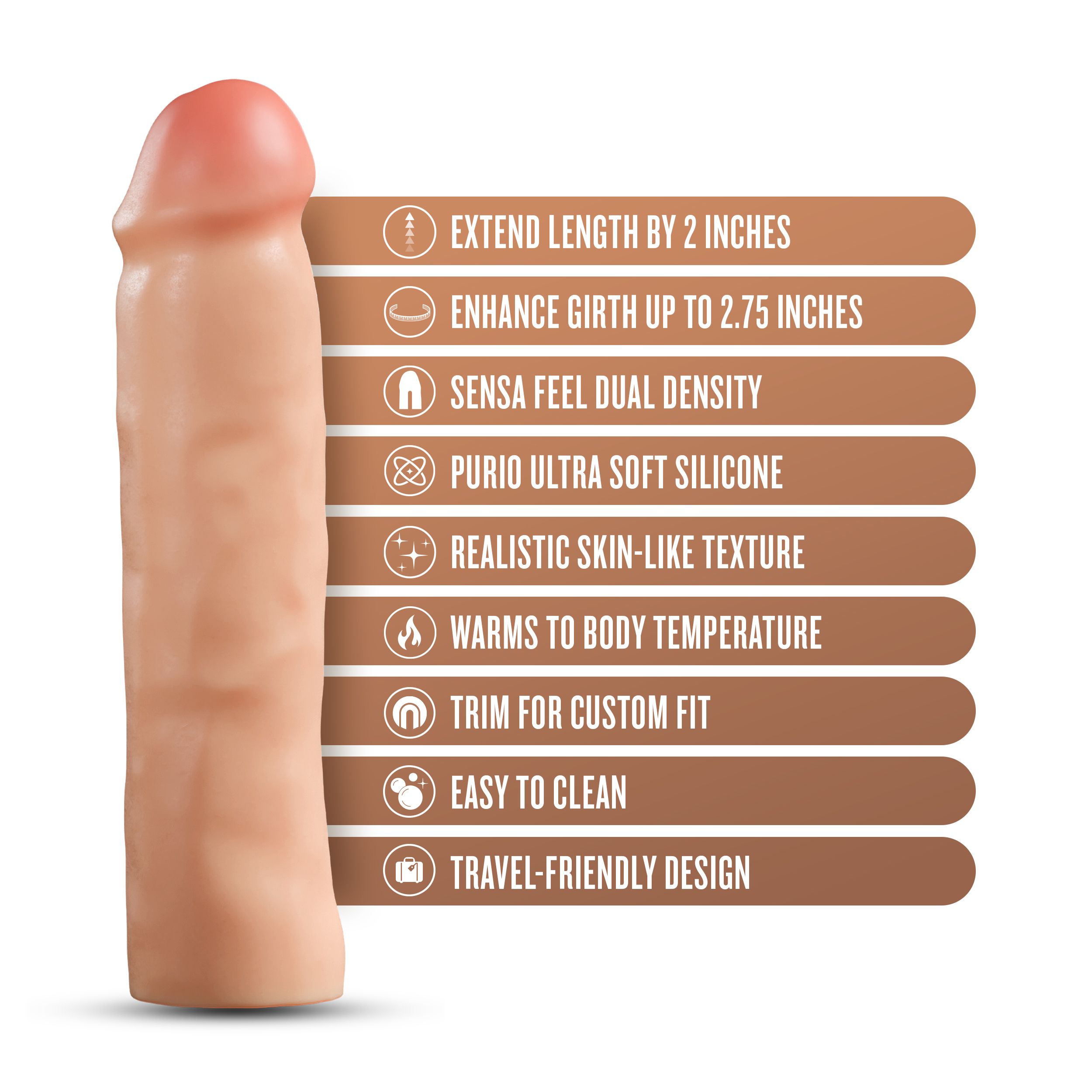 Blush - Performance Plus Tenacity Penis Xtender Siliconen - 5 cm