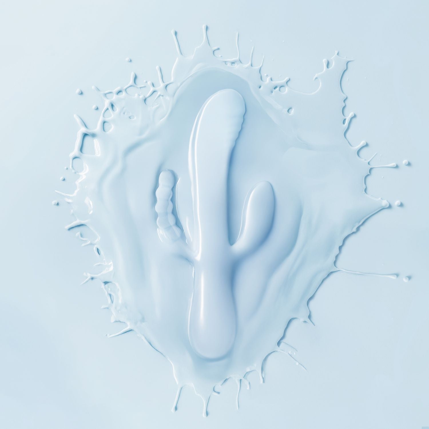 Good Vibes Only - Triple Stimulation Vibe - Soft Silicone - Blauw