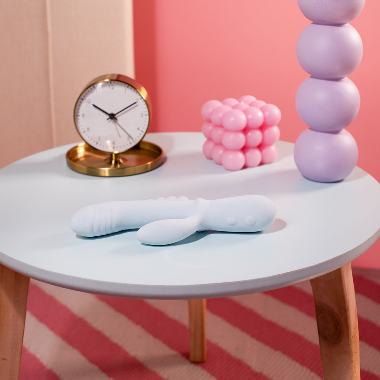 Good Vibes Only - Triple Stimulation Vibe - Soft Silicone - Blauw