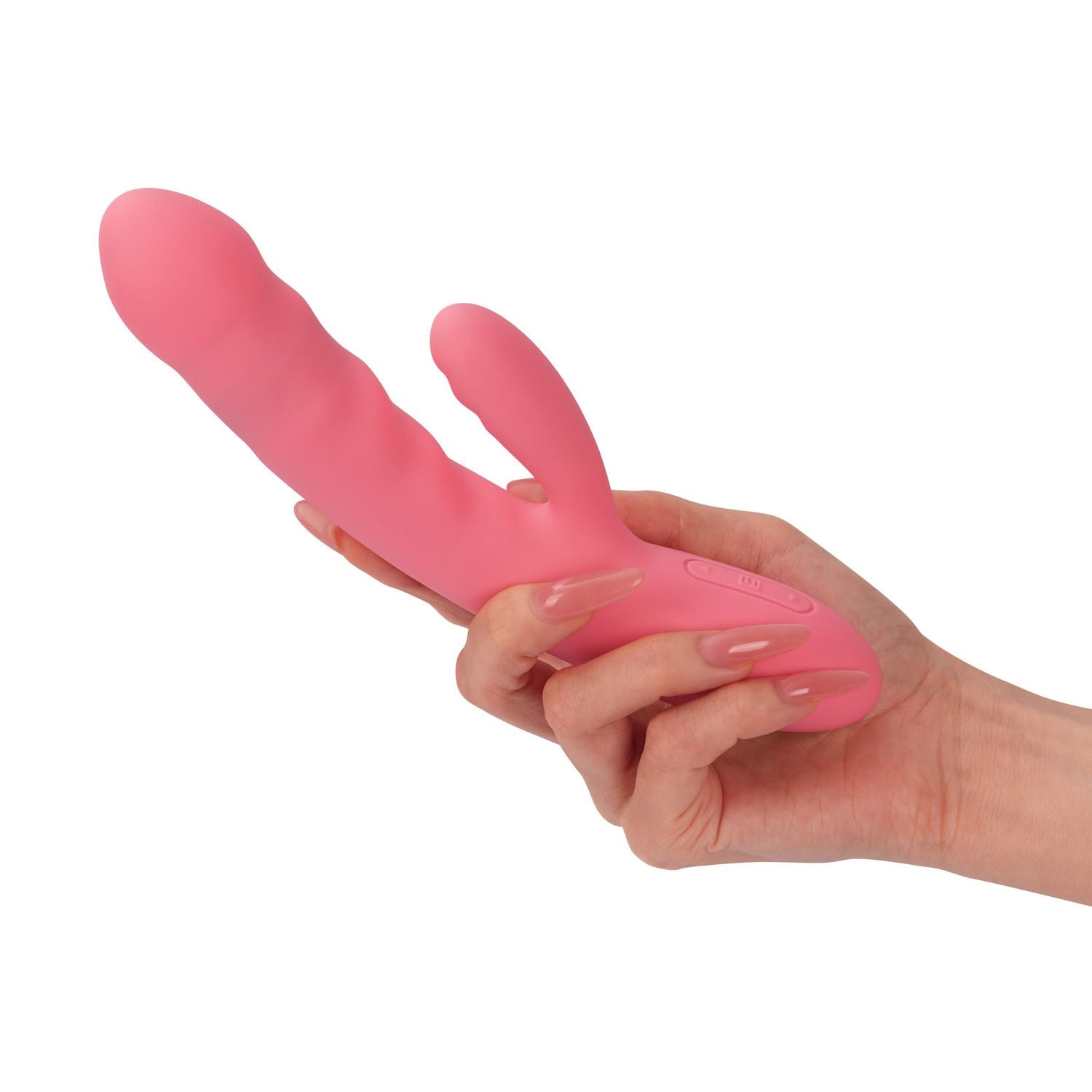 SVAKOM - Avery Thrusting Rabbit Vibrator - Aardbei Roze