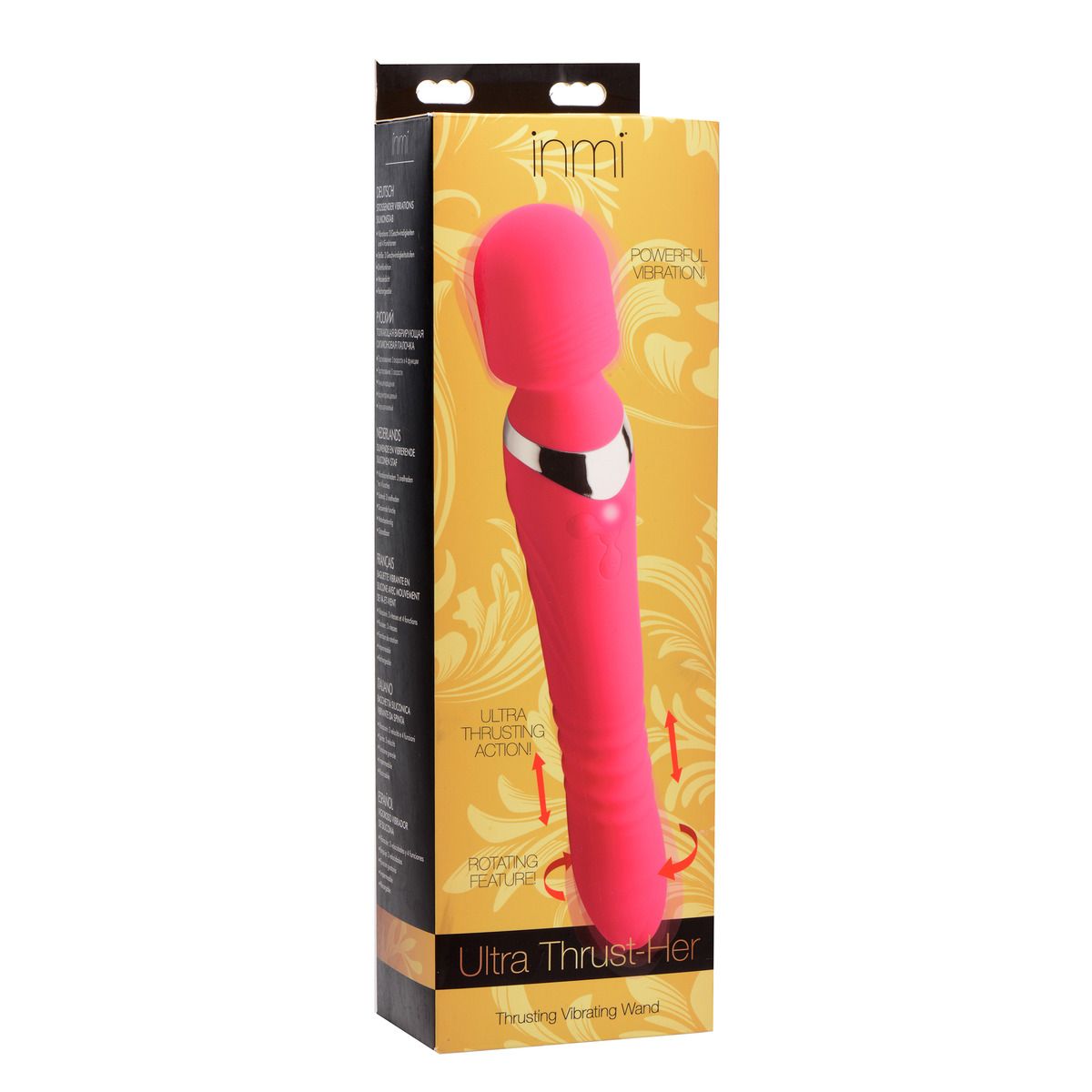 INMI - Ultra Thrust-Her Vibrerende Siliconen Wand - Roze