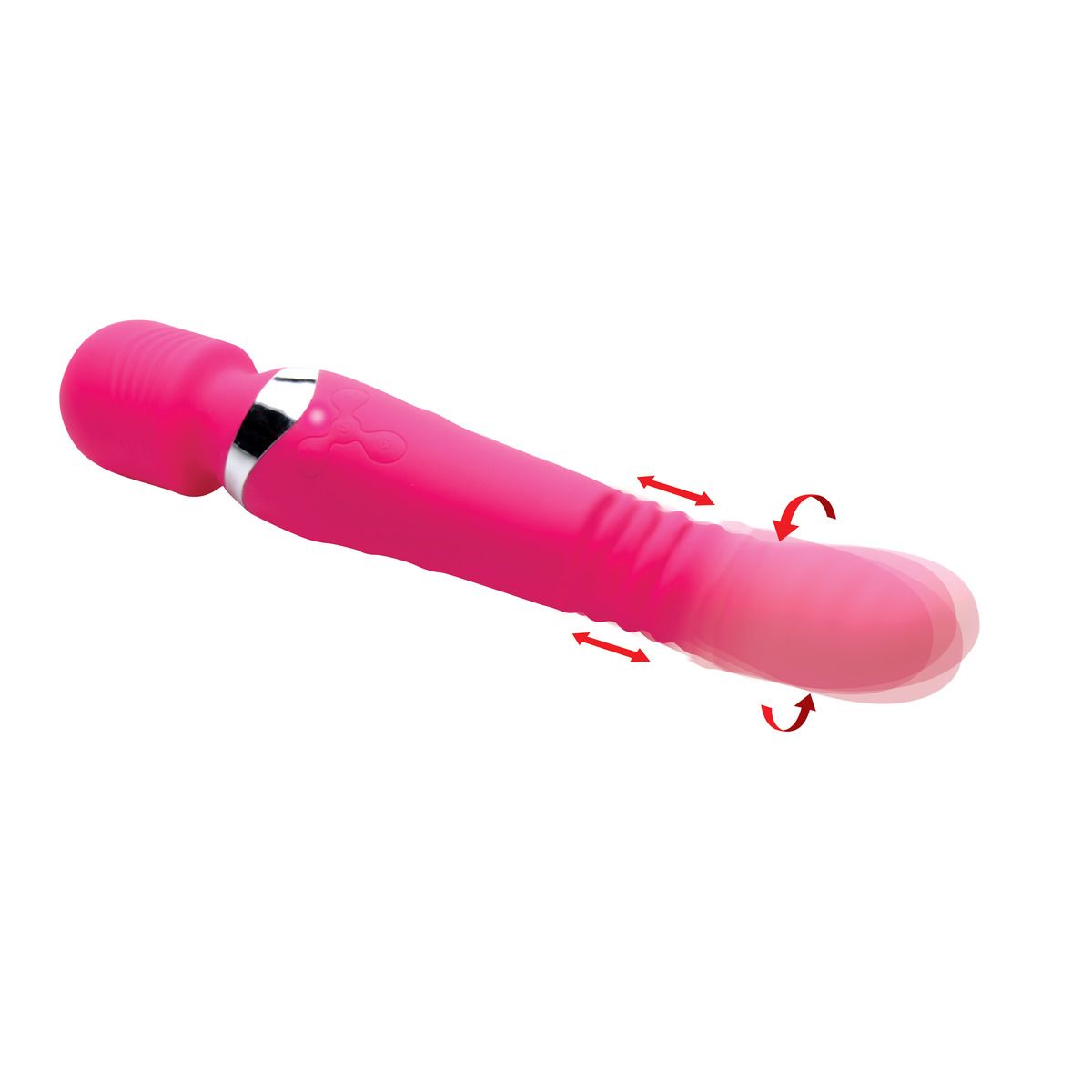 INMI - Ultra Thrust-Her Vibrerende Siliconen Wand - Roze