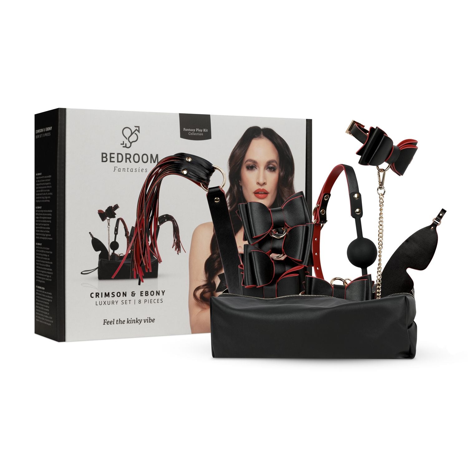 Bedroom Fantasies - Crimson & Ebony - 8-delige Luxe Set