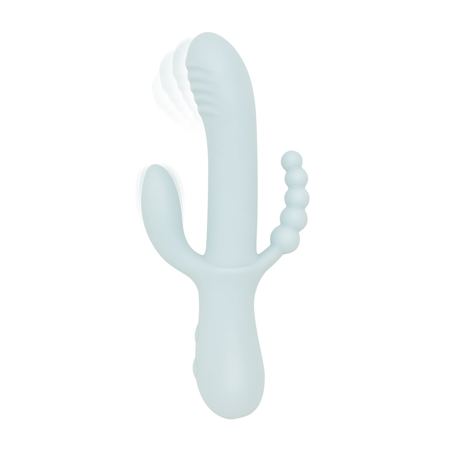 Good Vibes Only - Triple Stimulation Vibe - Soft Silicone - Blauw