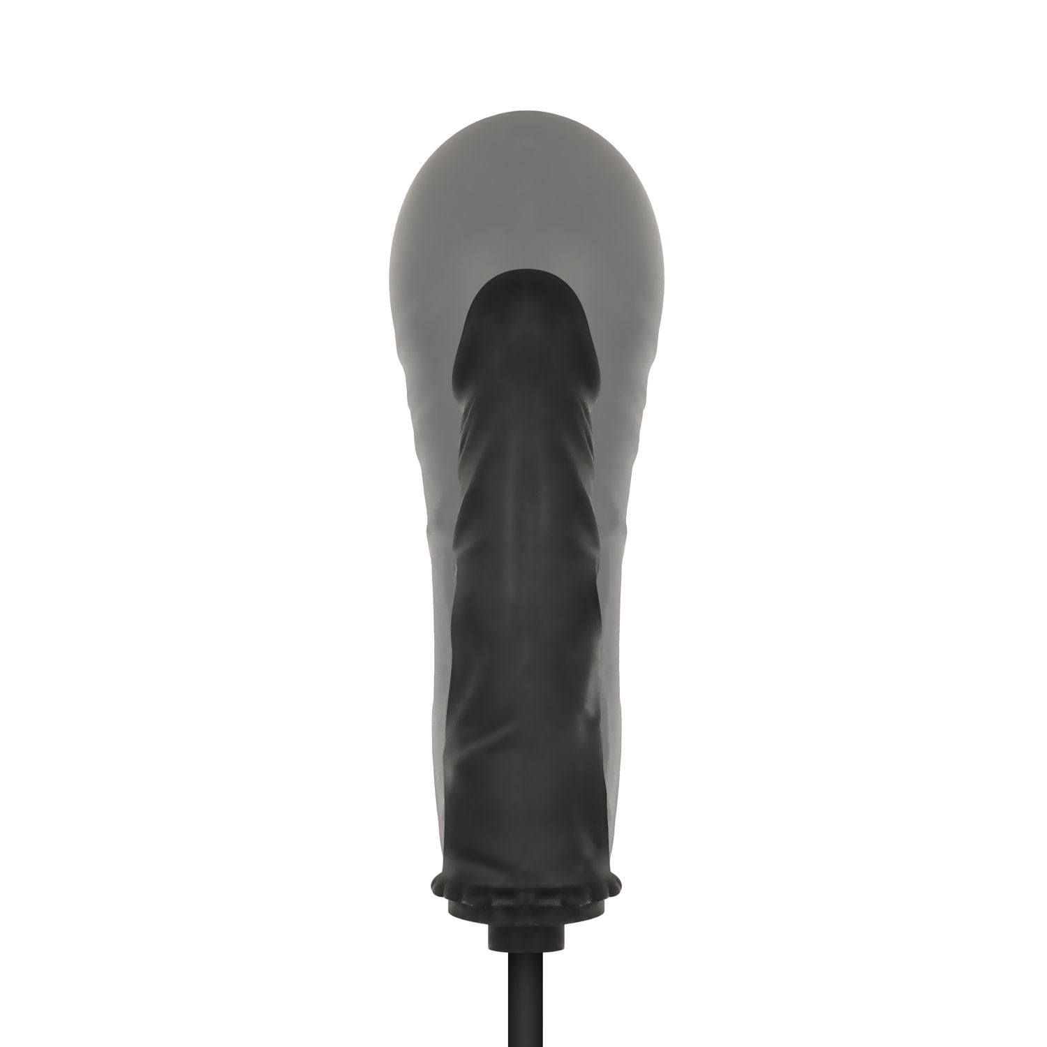 Anal Collection - Opblaasbare Dildo met Pomp 14,5 cm - Zwart