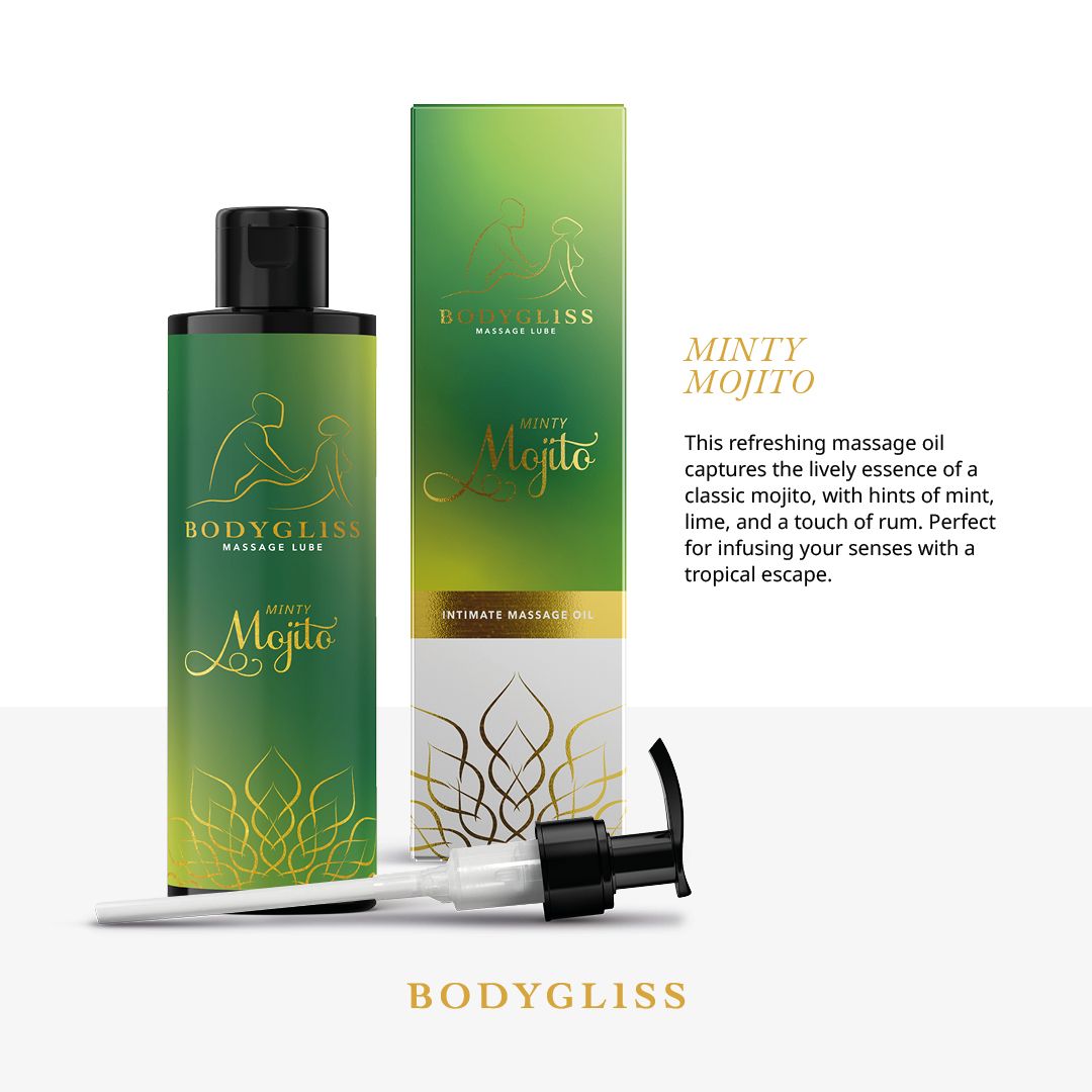 BodyGliss - Massage Olie en Glijmiddel in 1 Minty Mojito - 150 ml