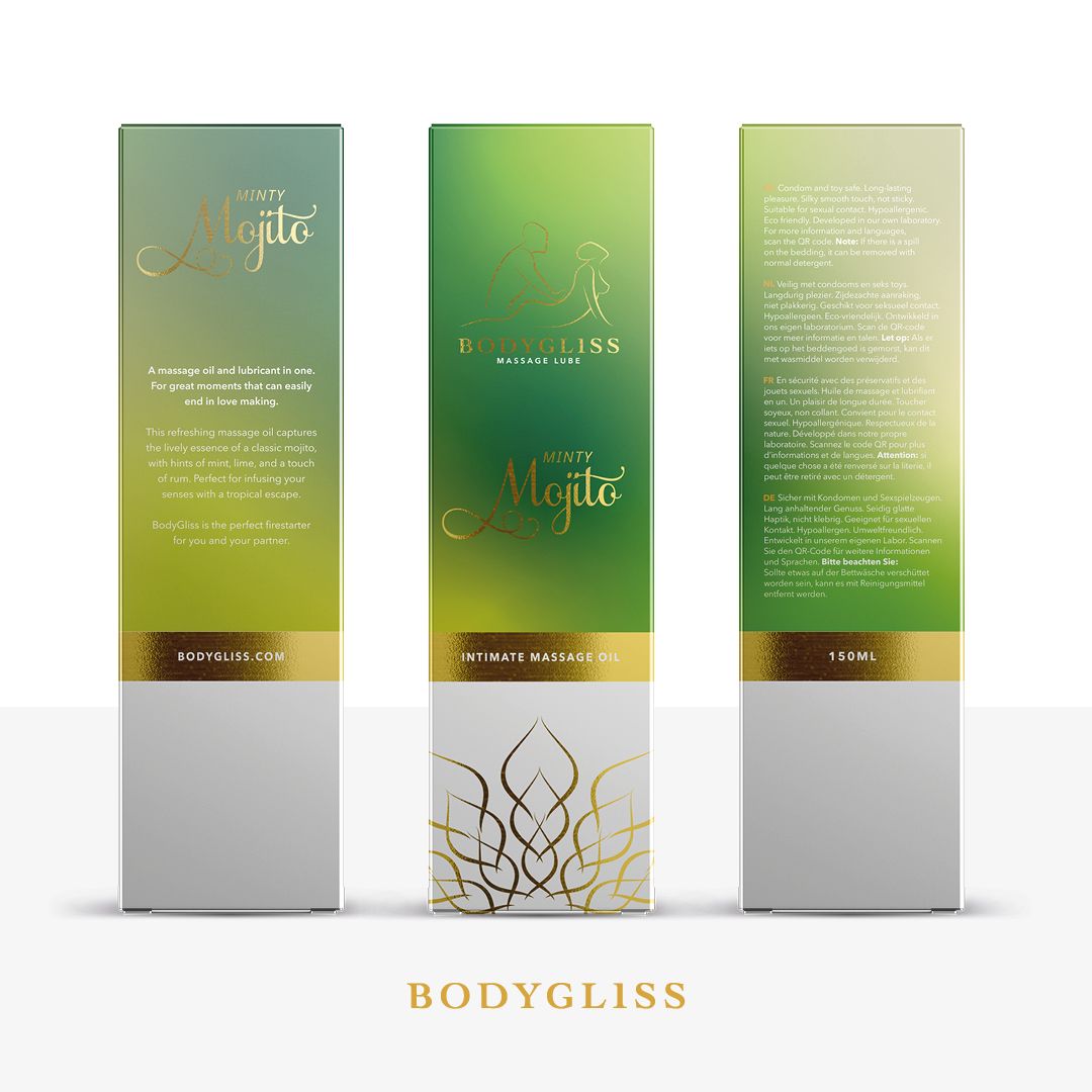 BodyGliss - Massage Olie en Glijmiddel in 1 Minty Mojito - 150 ml