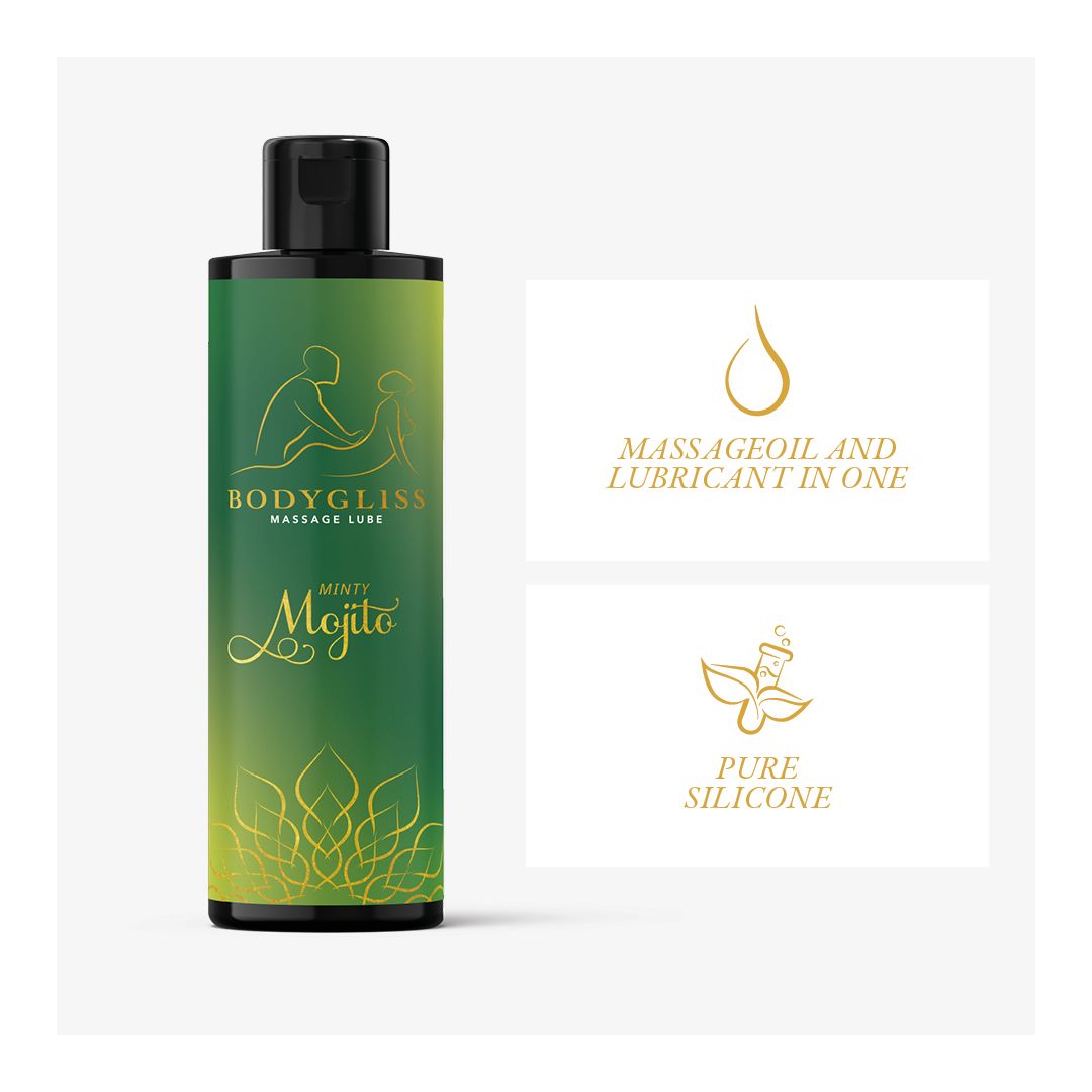 BodyGliss - Massage Olie en Glijmiddel in 1 Minty Mojito - 150 ml