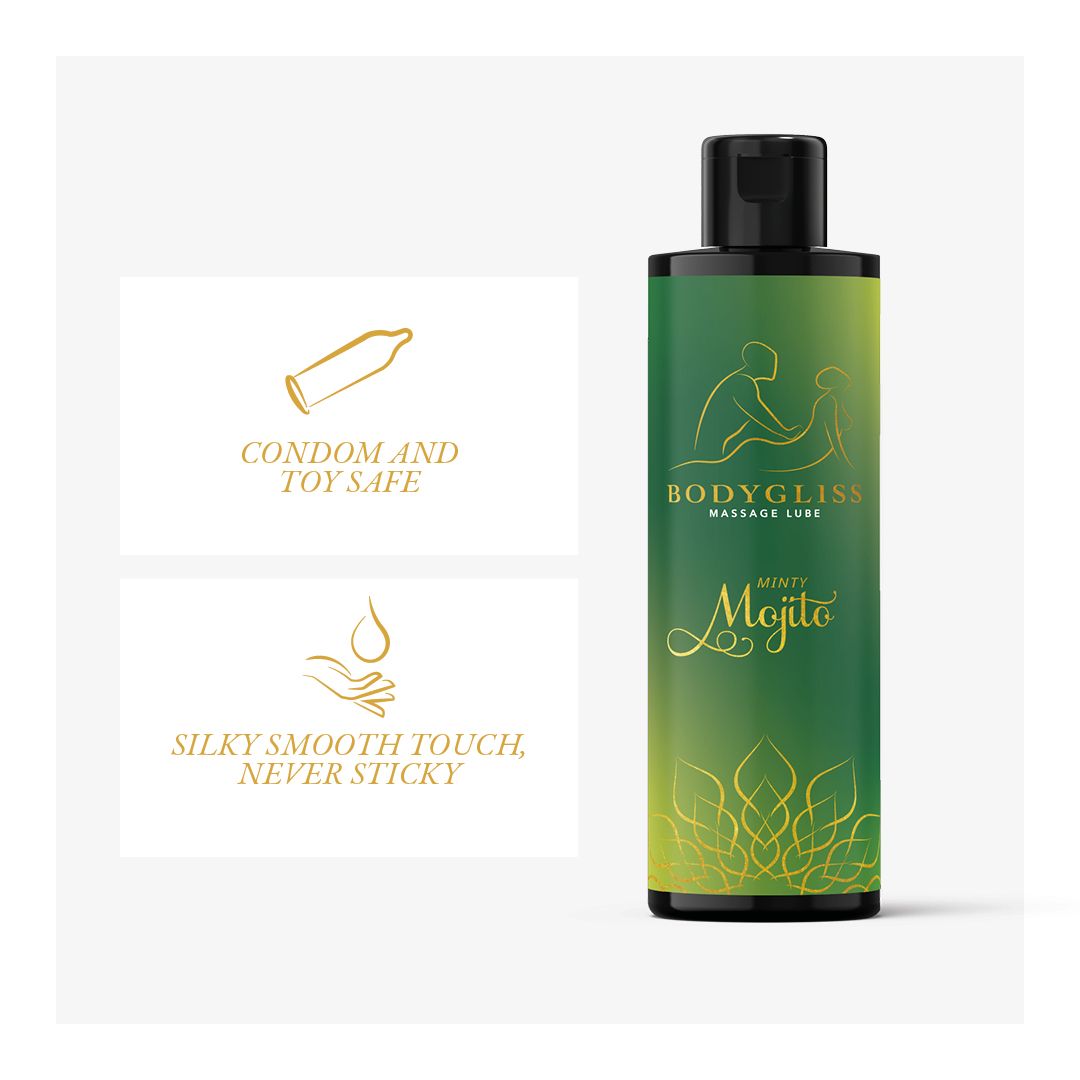 BodyGliss - Massage Olie en Glijmiddel in 1 Minty Mojito - 150 ml