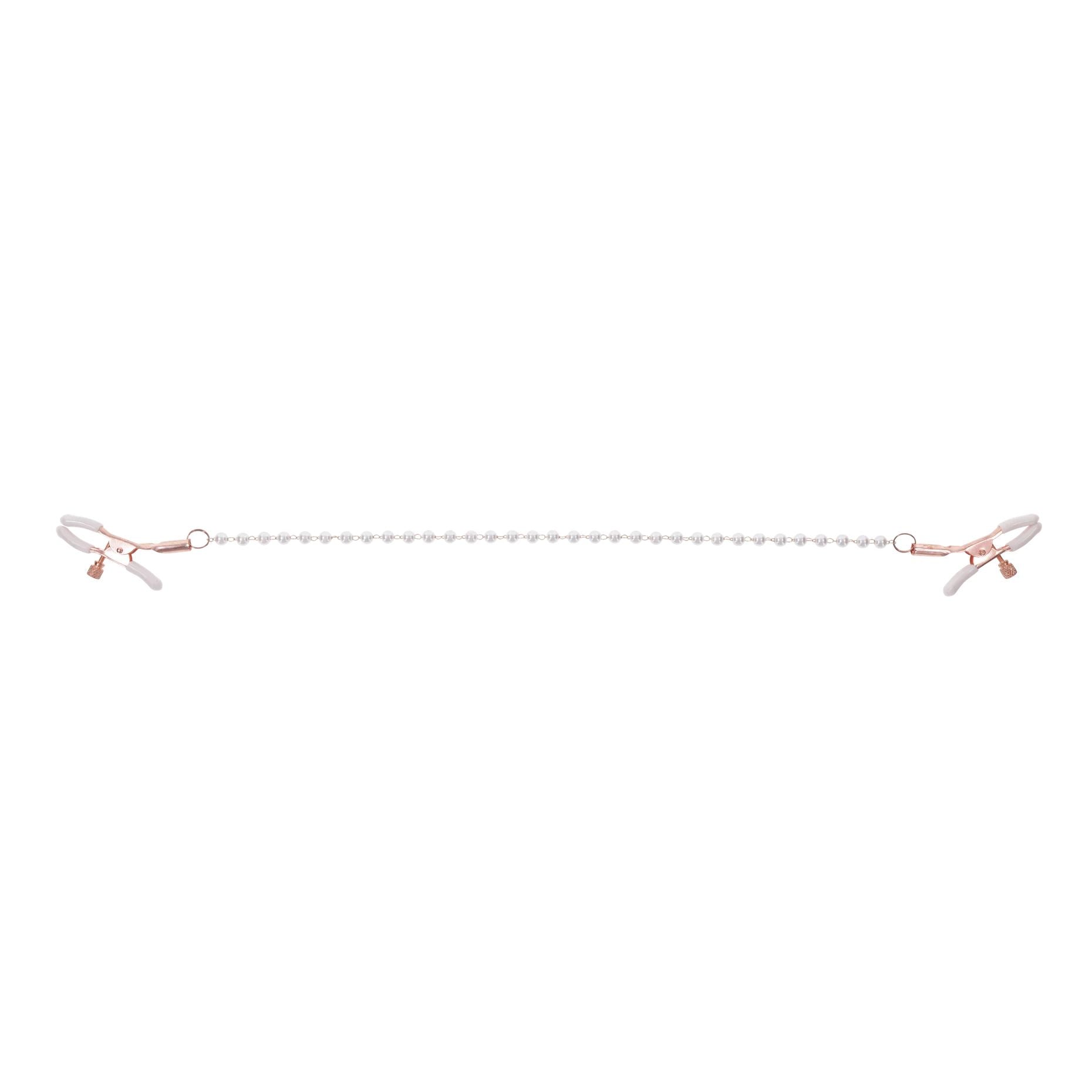 Sportsheets – Peaches ‘n CreaMe Pearl Nipple Clamps – Crème