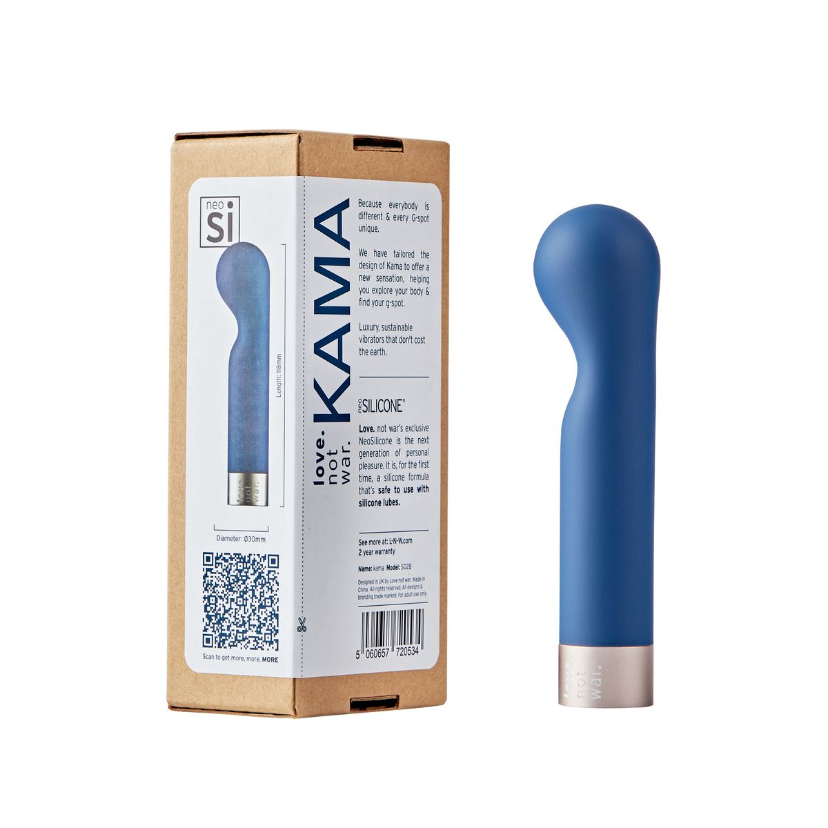 Love Not War – KAMA G-Spot Vibrator – Blauw