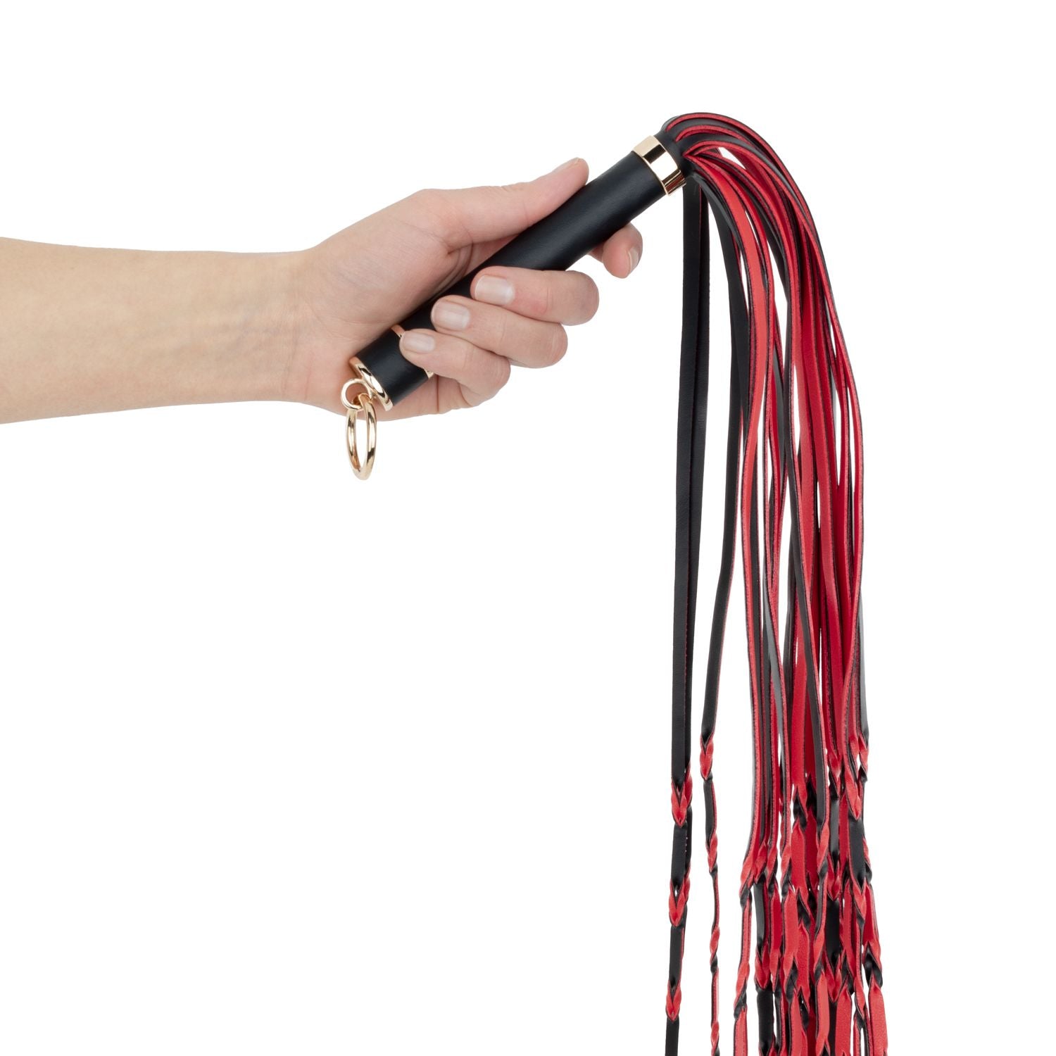 Fetish Collection - Flogger 64 cm - Rood en Zwart