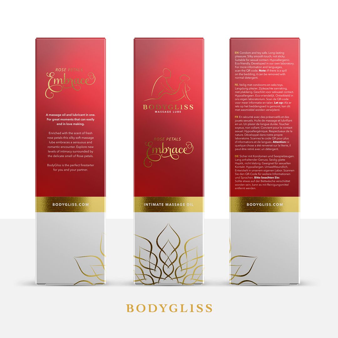 BodyGliss - Massageolie en Glijmiddel in 1 Rozenblaadjes -150 ml