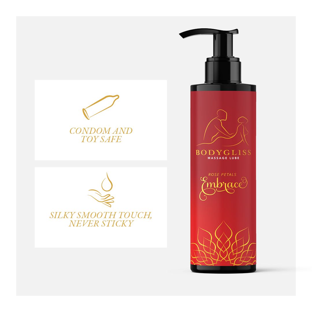 BodyGliss - Massageolie en Glijmiddel in 1 Rozenblaadjes -150 ml