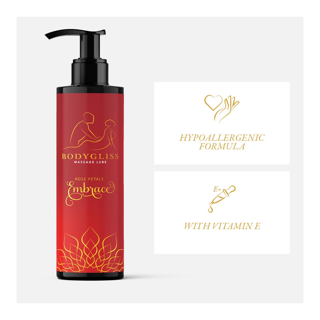 BodyGliss - Massageolie en Glijmiddel in 1 Rozenblaadjes -150 ml