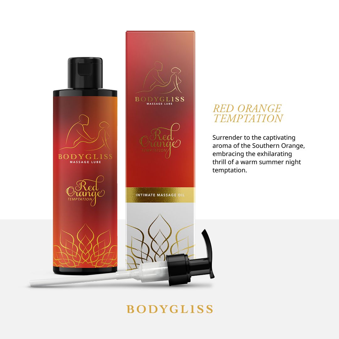 BodyGliss - Massageolie En Glijmiddel in 1 Rode Sinaasappel - 150 ml