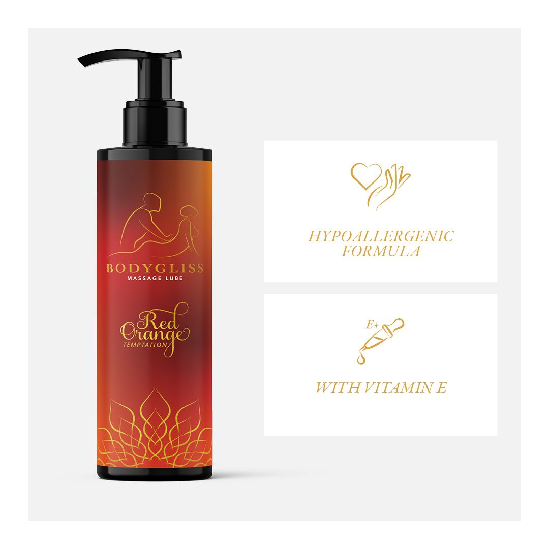 BodyGliss - Massageolie En Glijmiddel in 1 Rode Sinaasappel - 150 ml