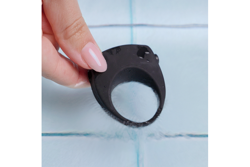 Vivid Cockring Met Mini Bullet - Zwart