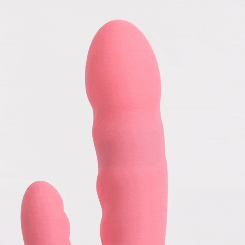 SVAKOM - Avery Thrusting Rabbit Vibrator - Aardbei Roze