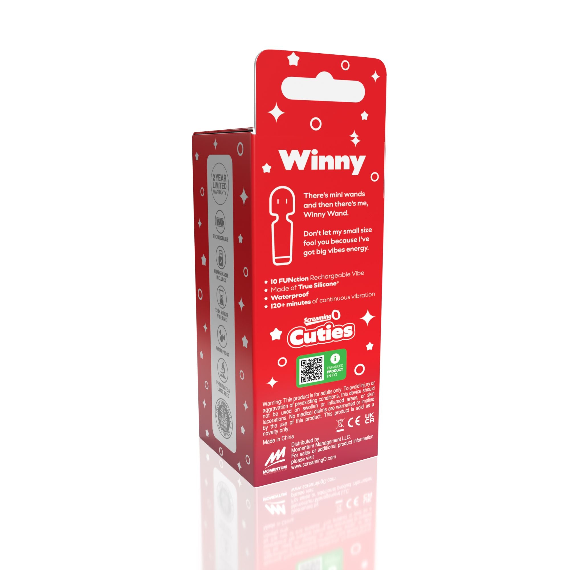 Screaming O – Cuties Winny Mini Wand Vibrator – Groen